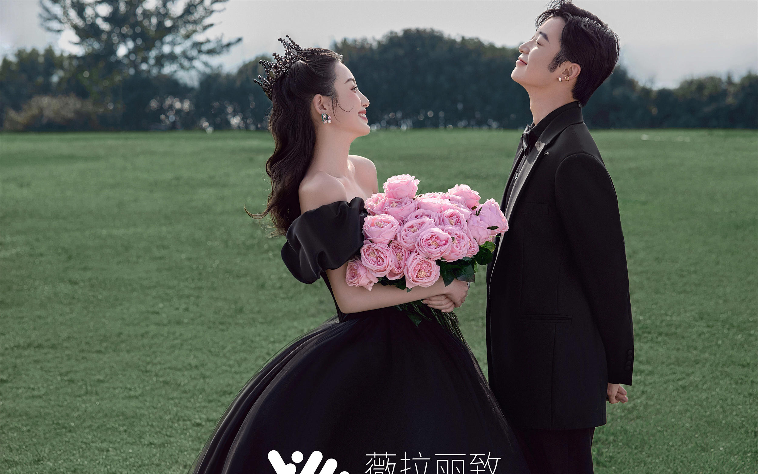 谁说黑纱不能拍森系治愈婚纱照｜效果太惊艳