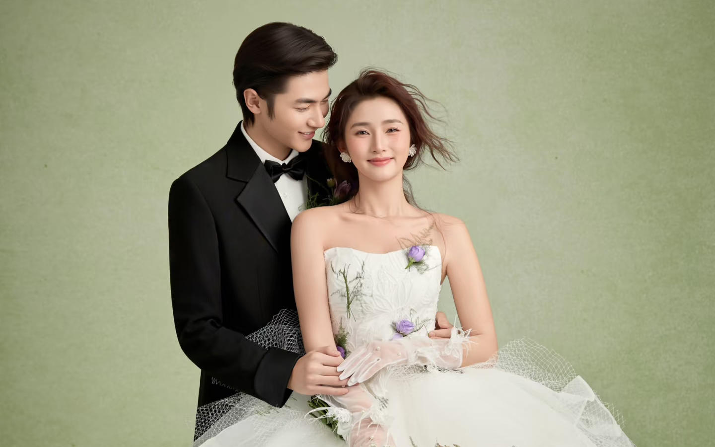 【优格】小众婚纱照 没到心坎里的森系花仙子婚纱