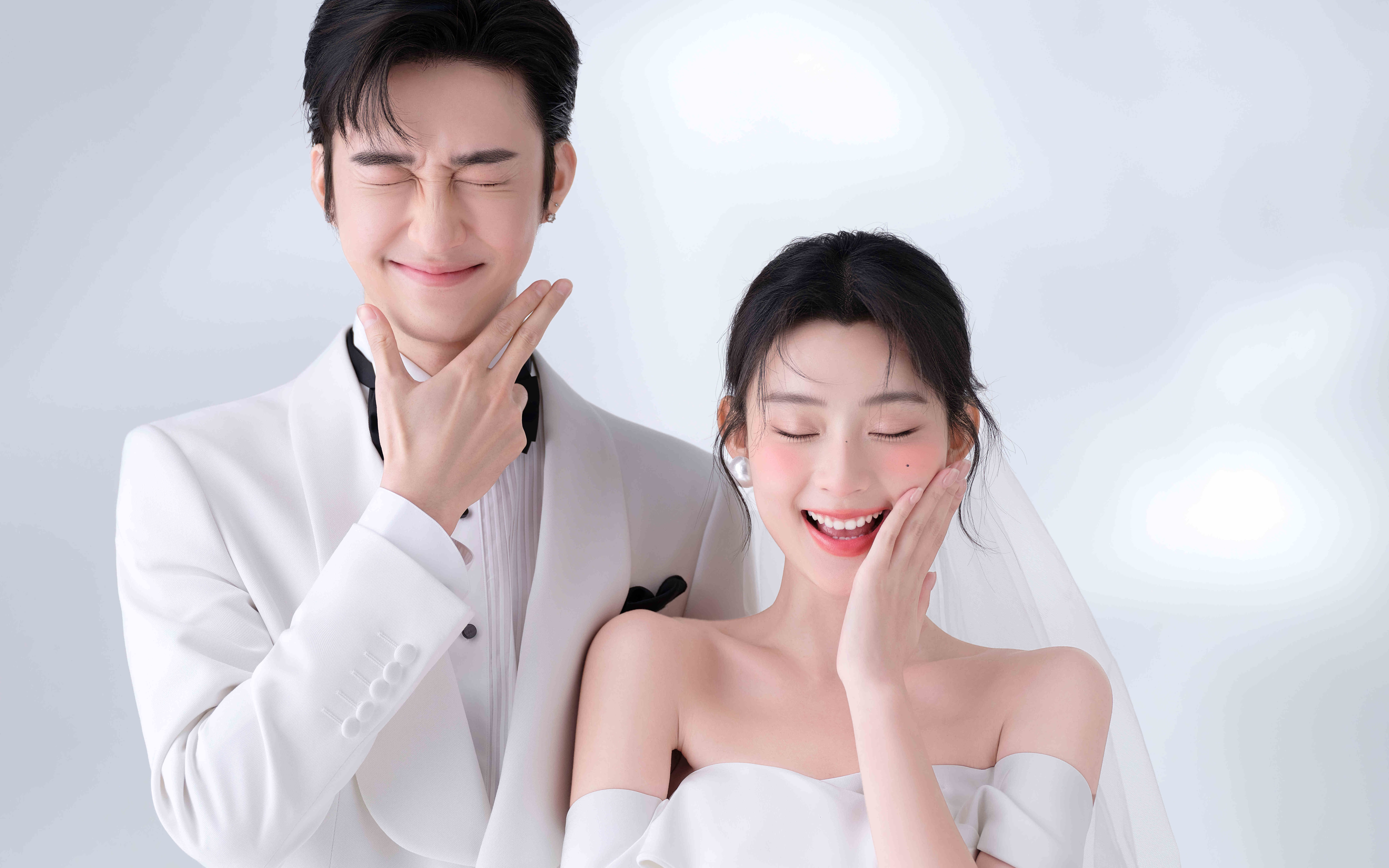 薄荷系列/韩式极简/年轻氛围感婚纱照