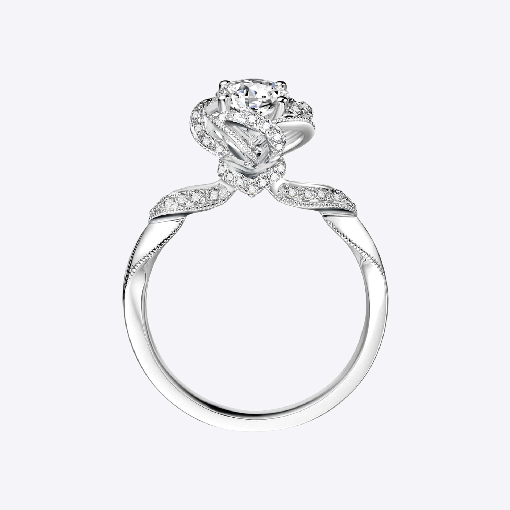 SHINEKEY 光钥 FlowerLove恋花 Pt950钻戒 精选D色克拉钻