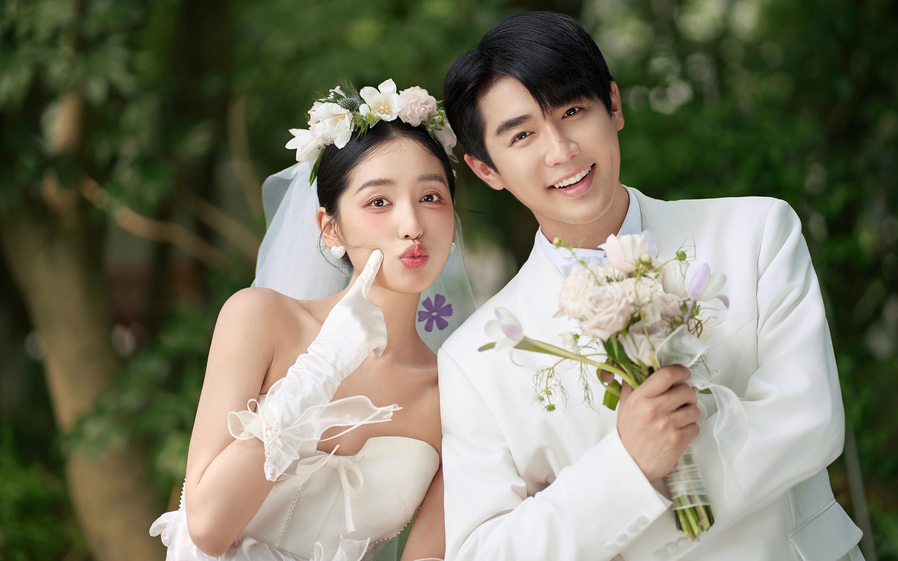 种草很久的森系婚纱照  家人都说很喜欢