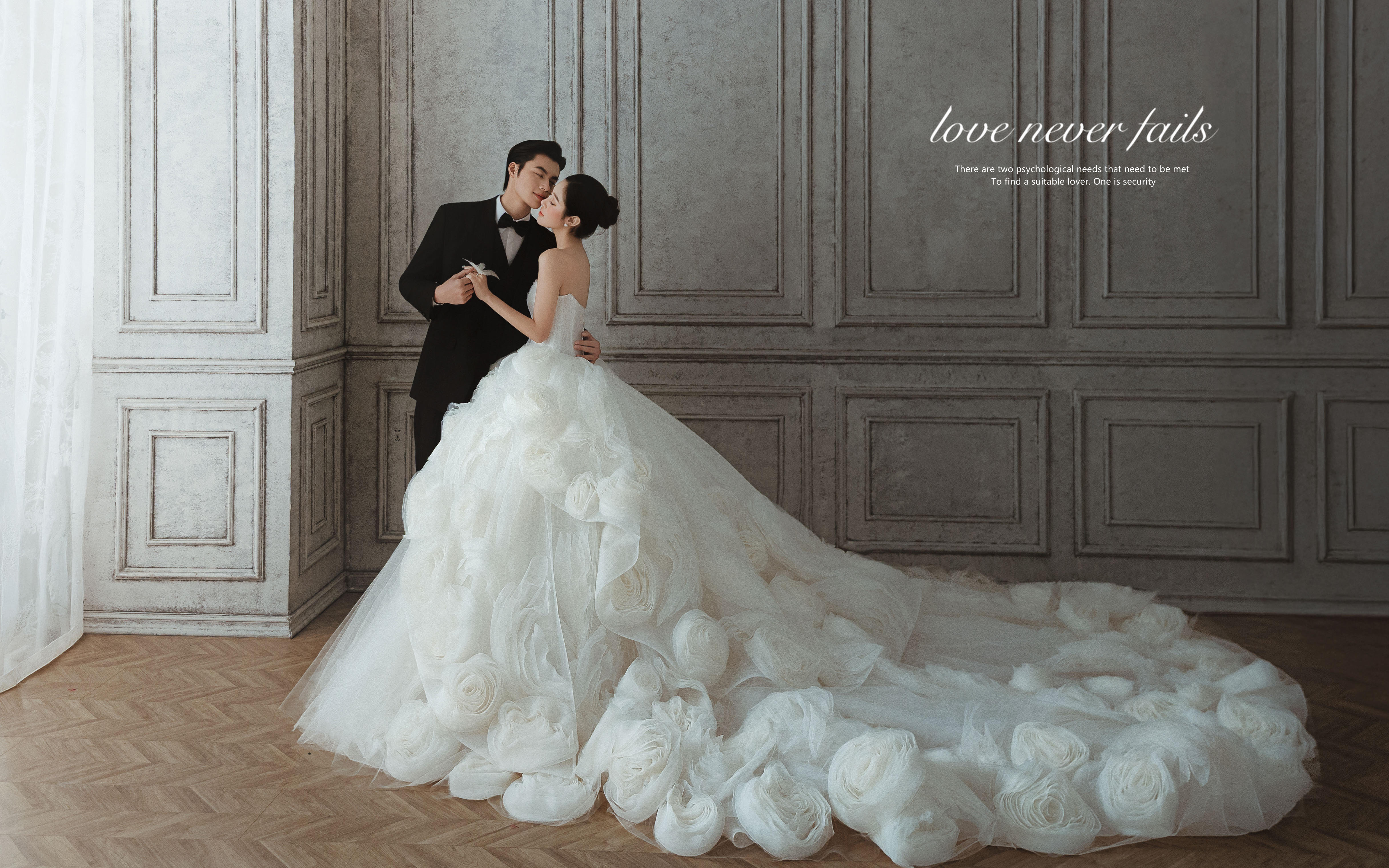 法式主纱婚纱照无需多言！我自会一眼爱上