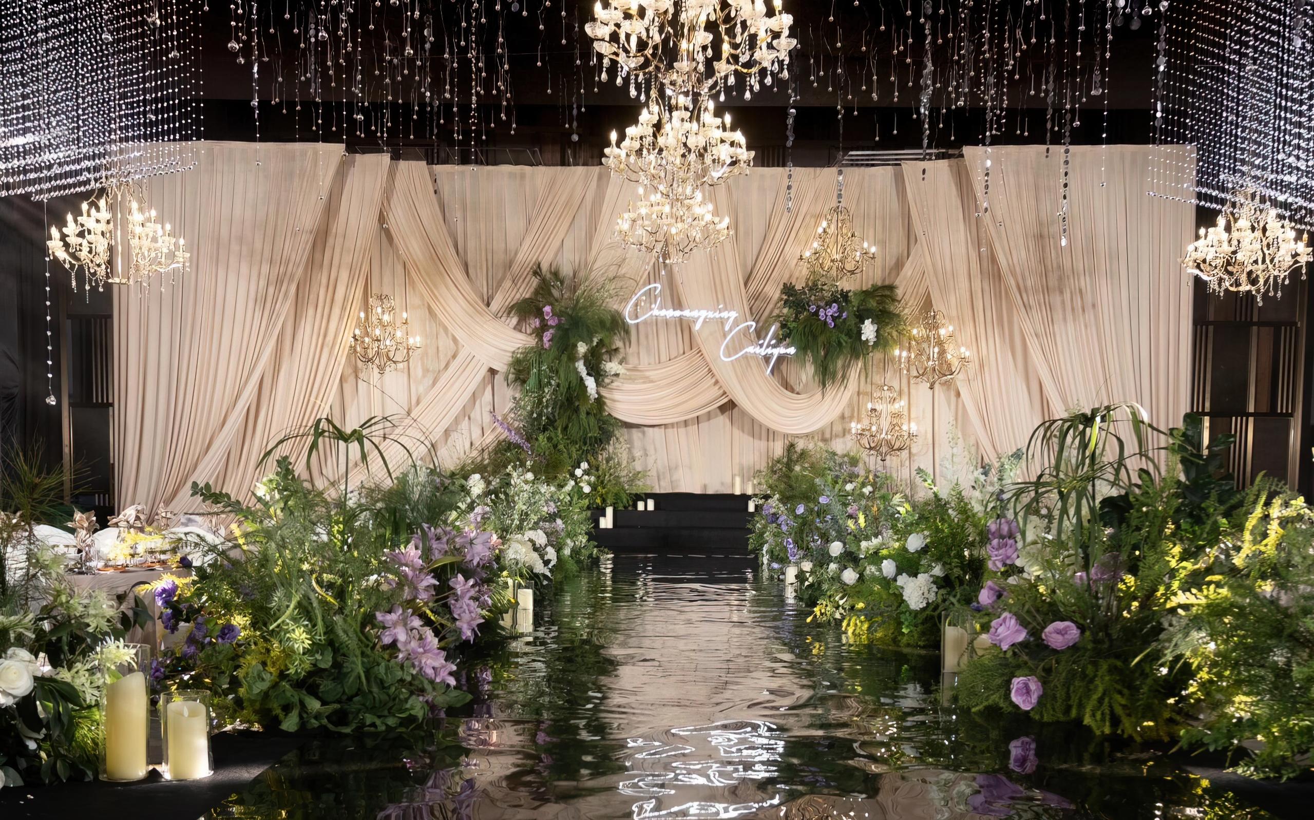 以布艺编织幸福，打造柔和婚礼氛围