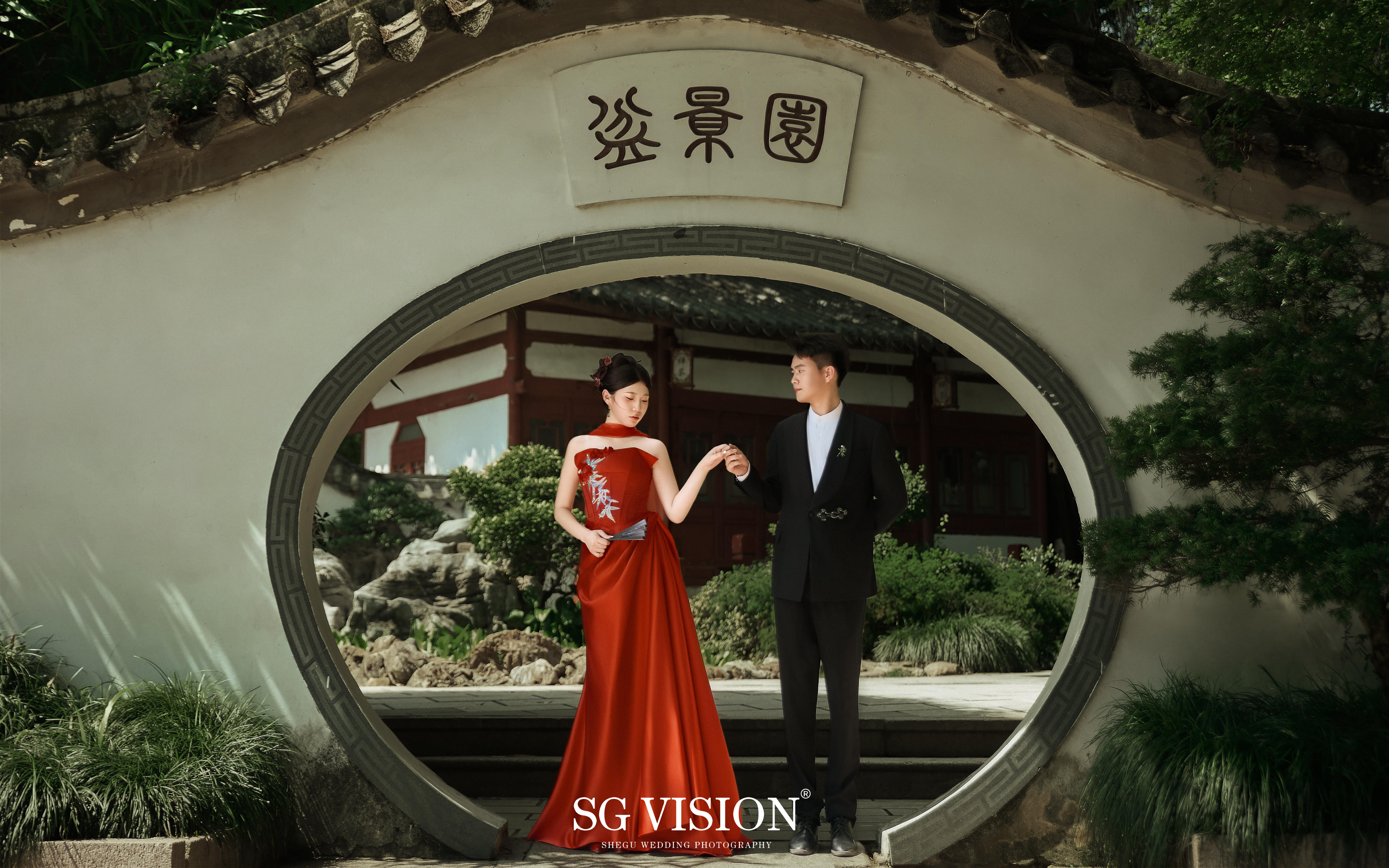 客片分享 | 新中式園林婚紗照盡顯東方古韻