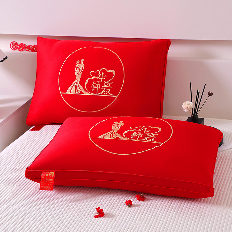 新款大红枕头婚庆枕芯