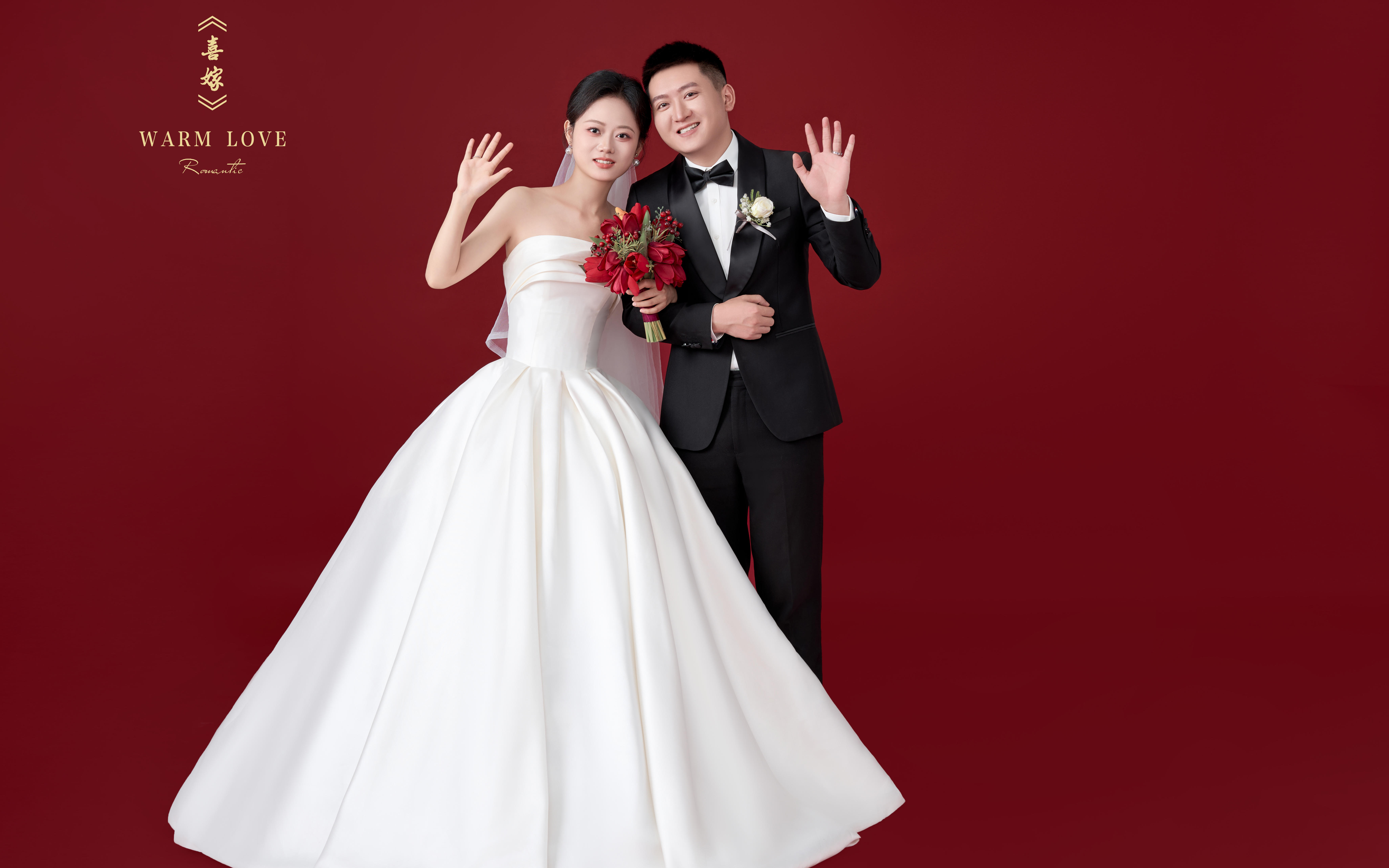 結婚總要拍一組紅底喜嫁婚紗照吧！