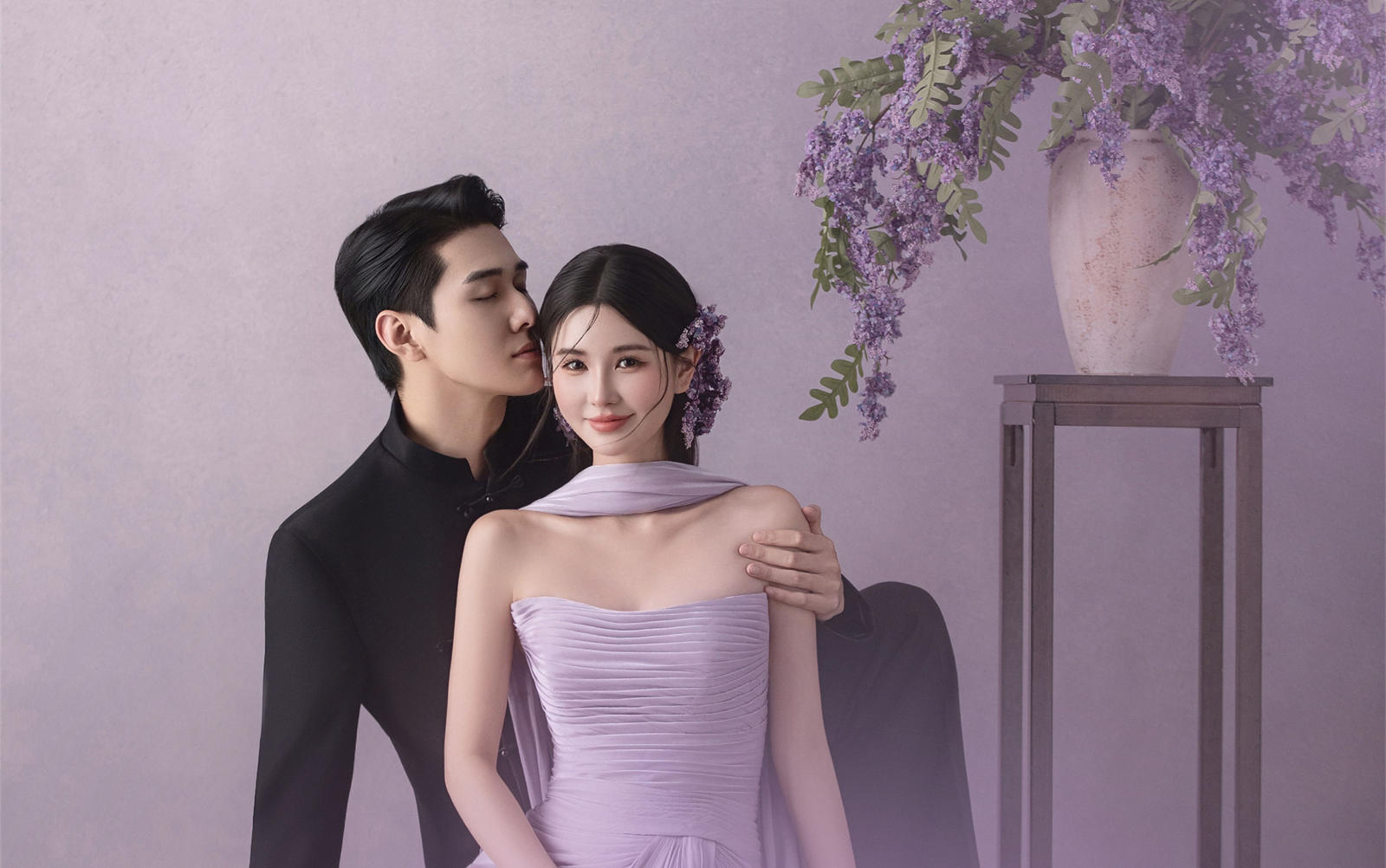 紫韵天成｜美到失语的新中式婚纱照💜温柔刻进骨子