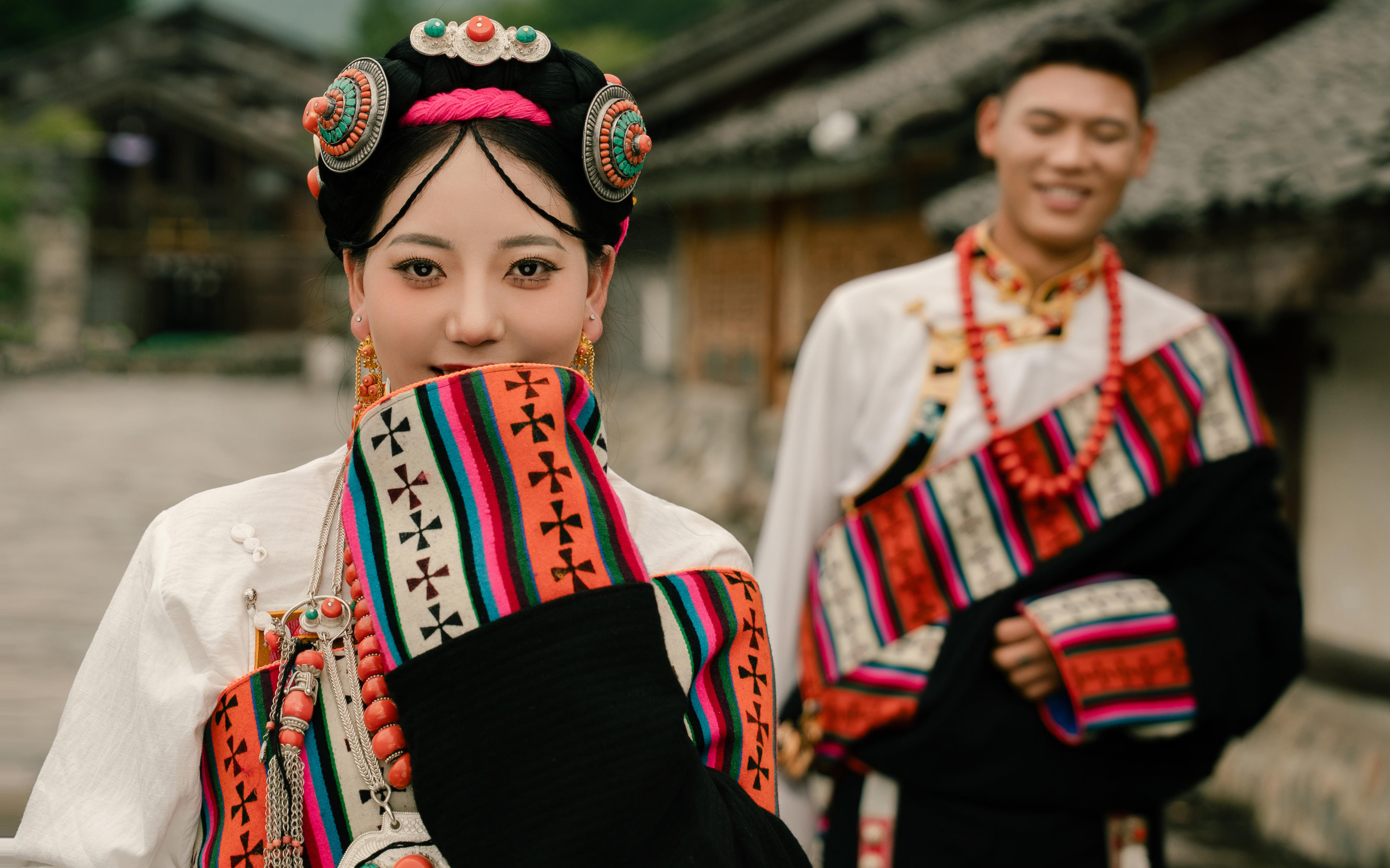 藏式婚服和浪漫的完美交融