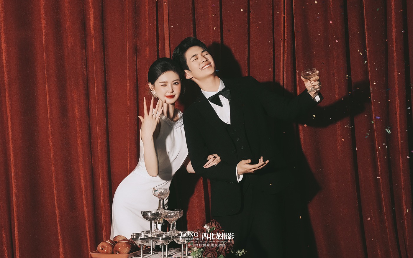 复古老钱风喜嫁风婚纱照好绝‼️