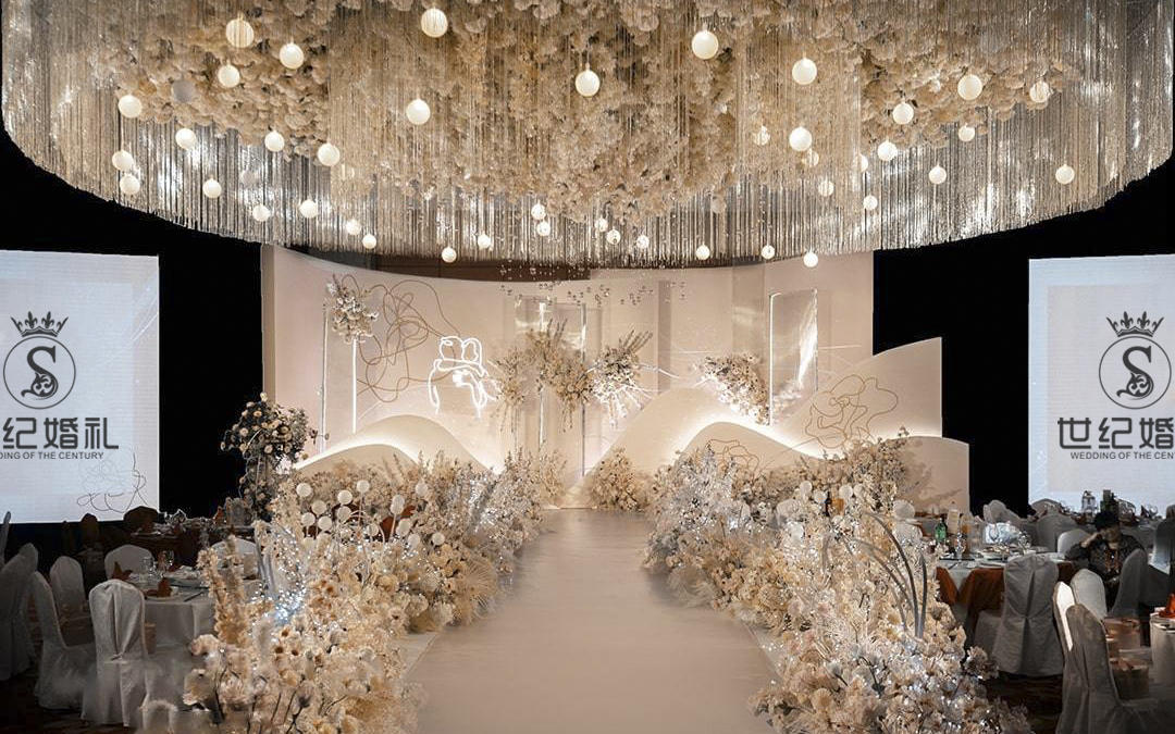 世纪婚礼定制/香槟色西式轻奢婚礼