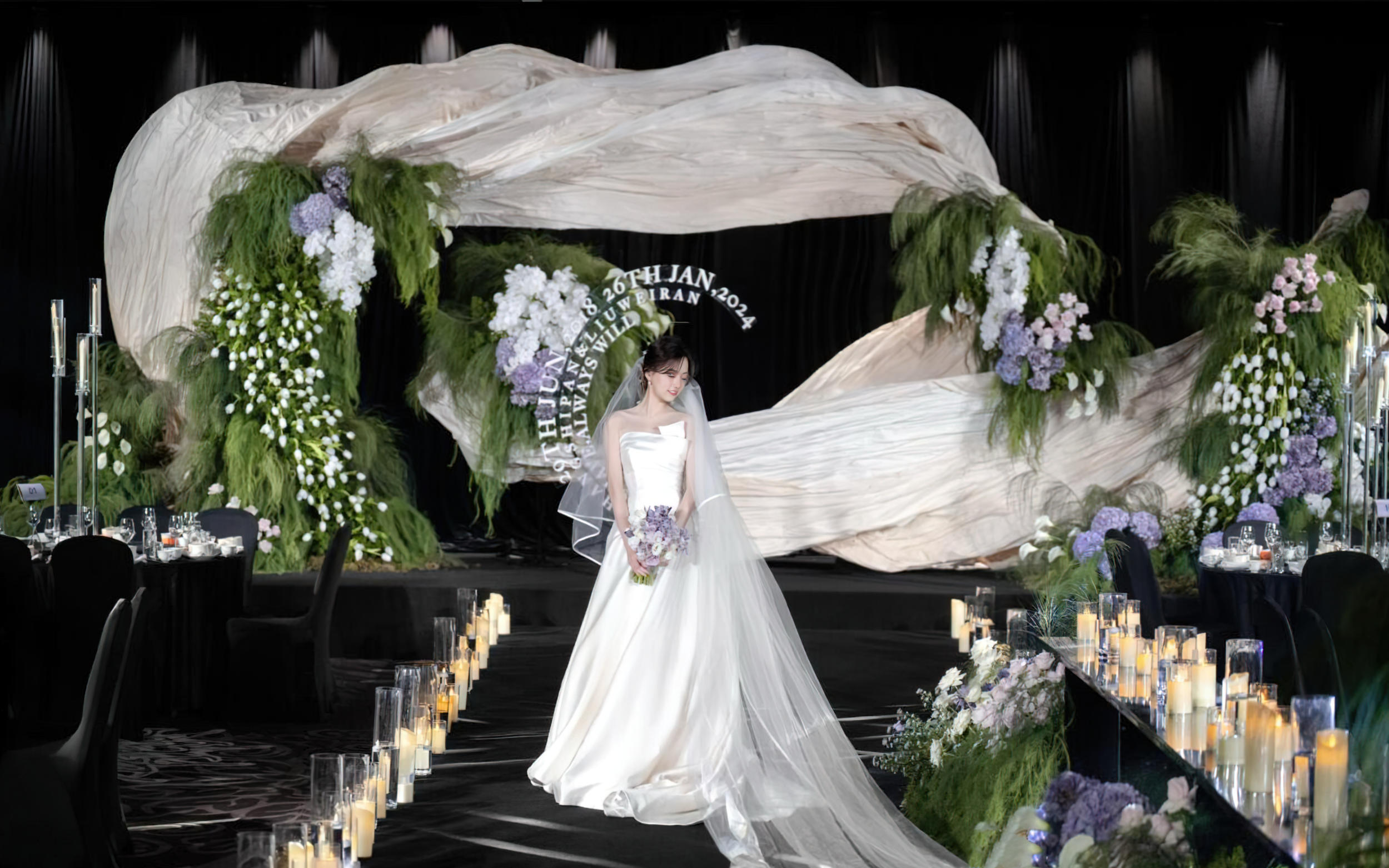 [景星门]白绿色系室内野生风婚礼