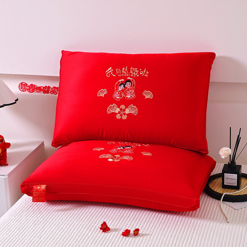 新款大红枕头婚庆枕芯