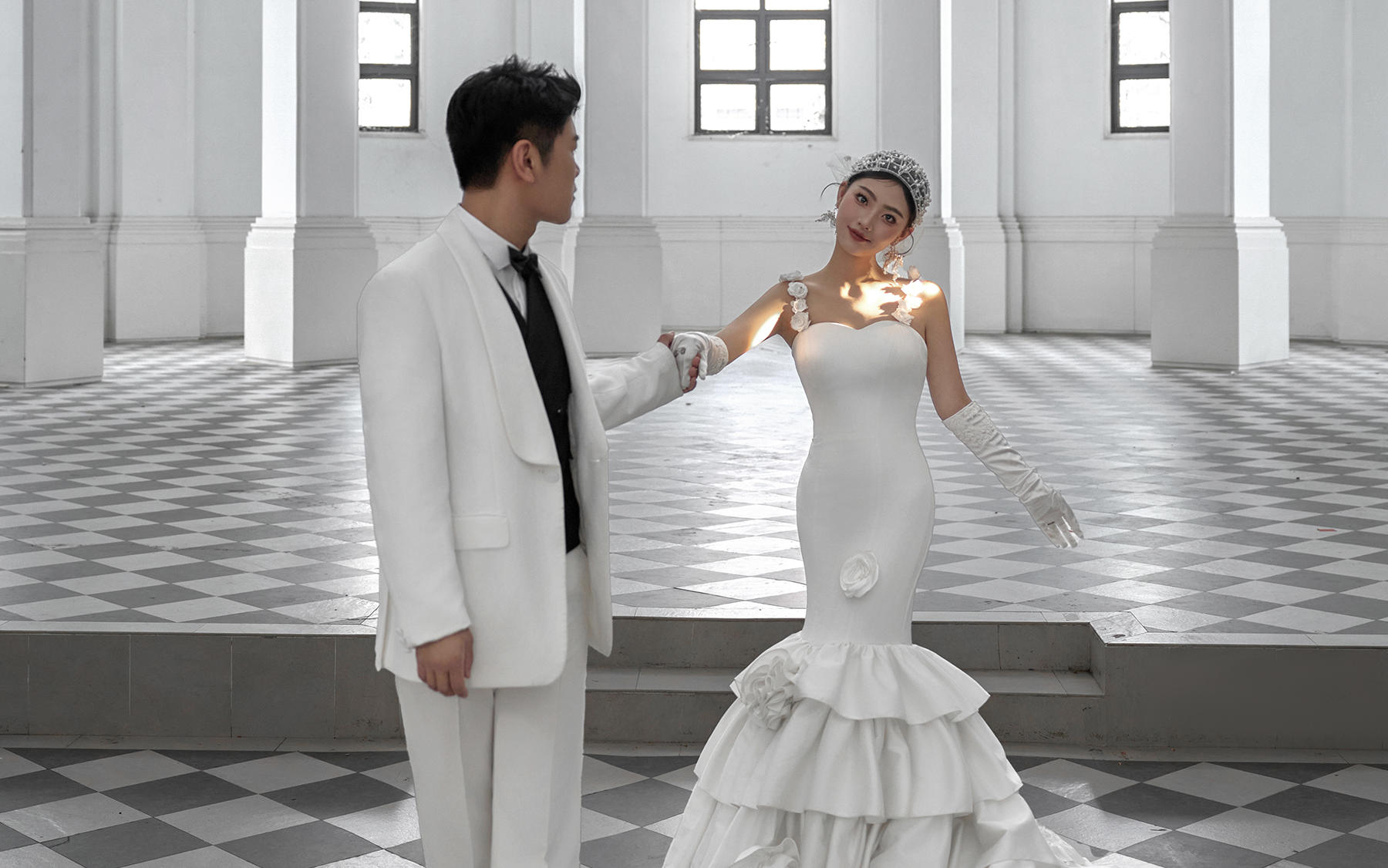 【真實(shí)客片】黑紗婚紗照丨沈東旭&劉佳琪