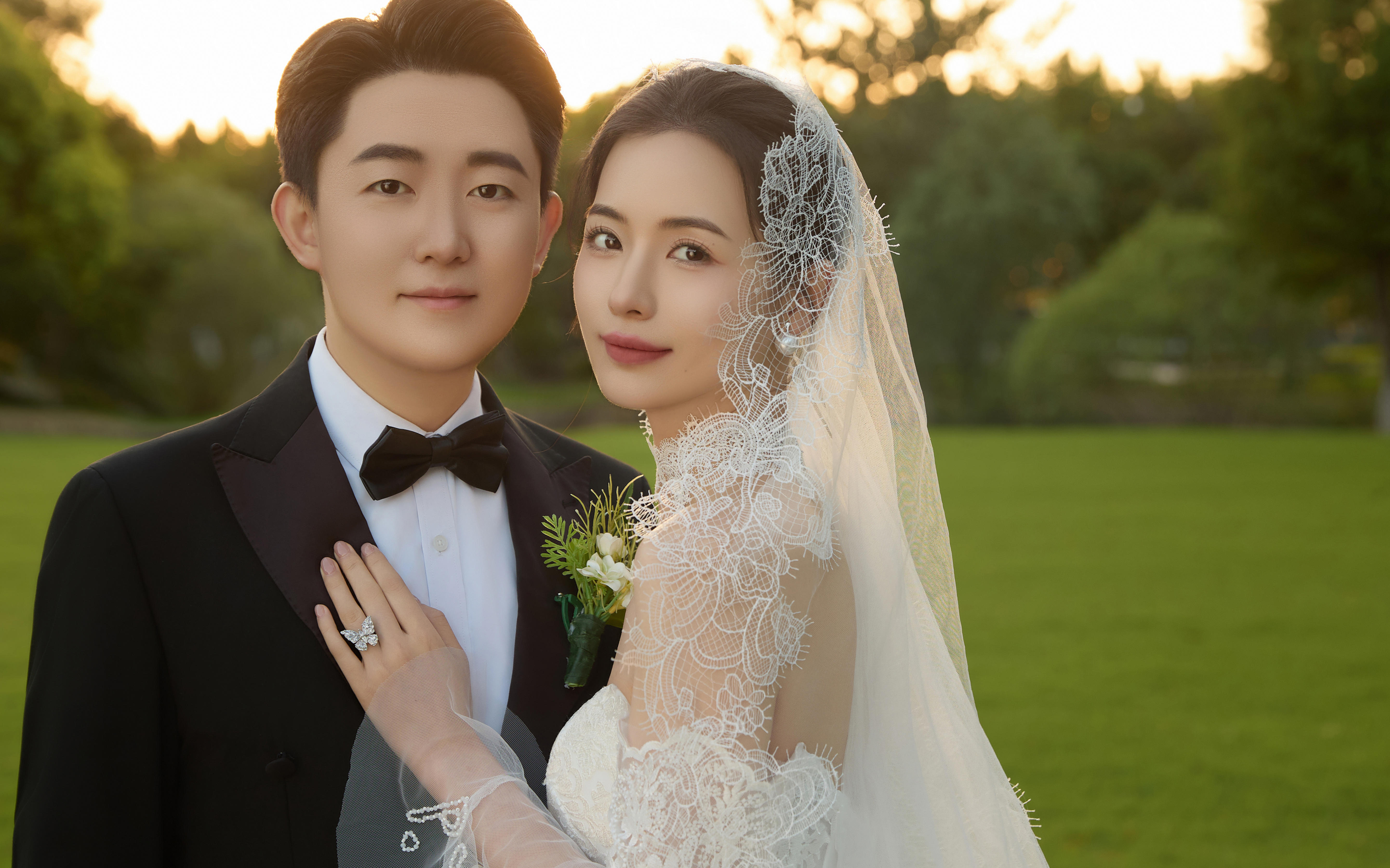 风尚美学艺术中心-杨先生&孙小姐森系草地婚纱照