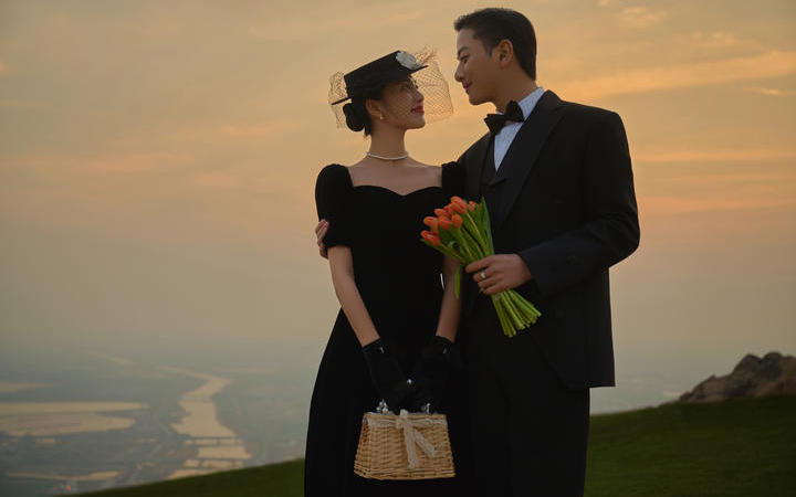电影感赫本风婚纱照！