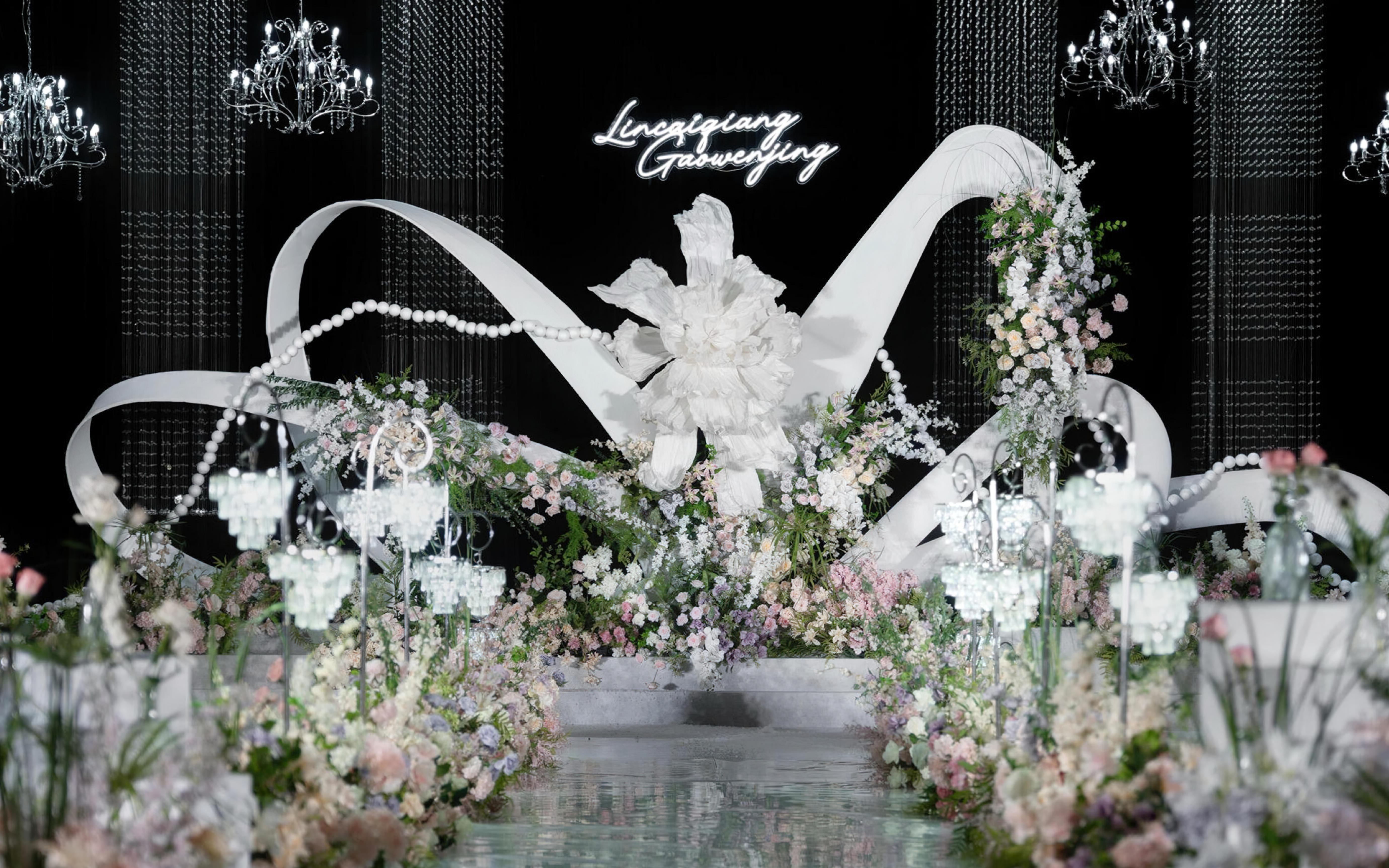 [景星门]韩式白绿粉色系婚礼