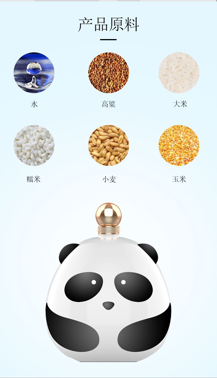 金六福熊猫酒 52度 1.5L