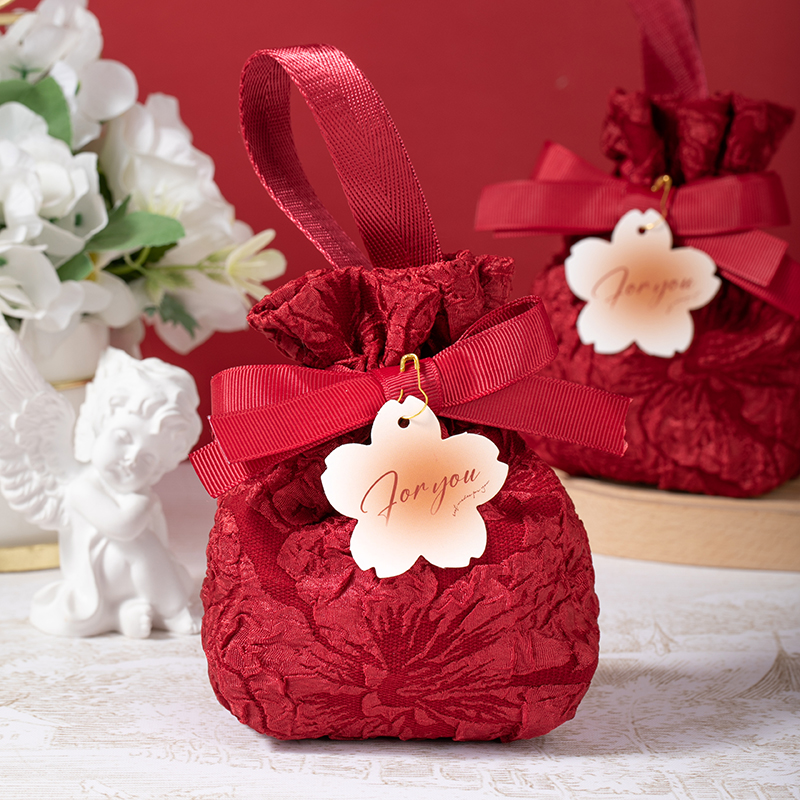 包好發(fā)貨 成品喜糖套餐花朵喜糖袋 喜糖+喜糖盒【成品喜糖不支持退換】