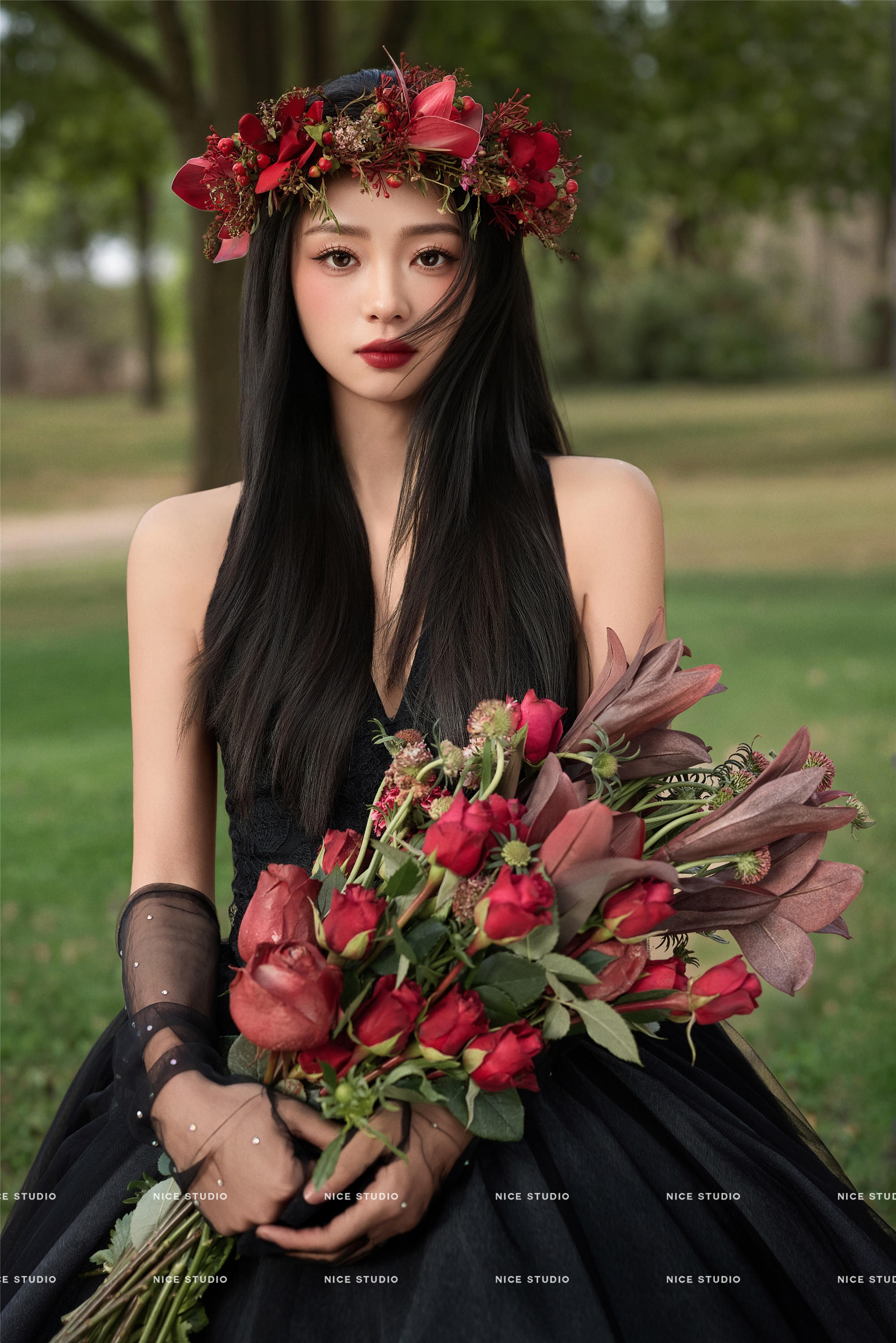 黑纱婚照 | 森系出逃