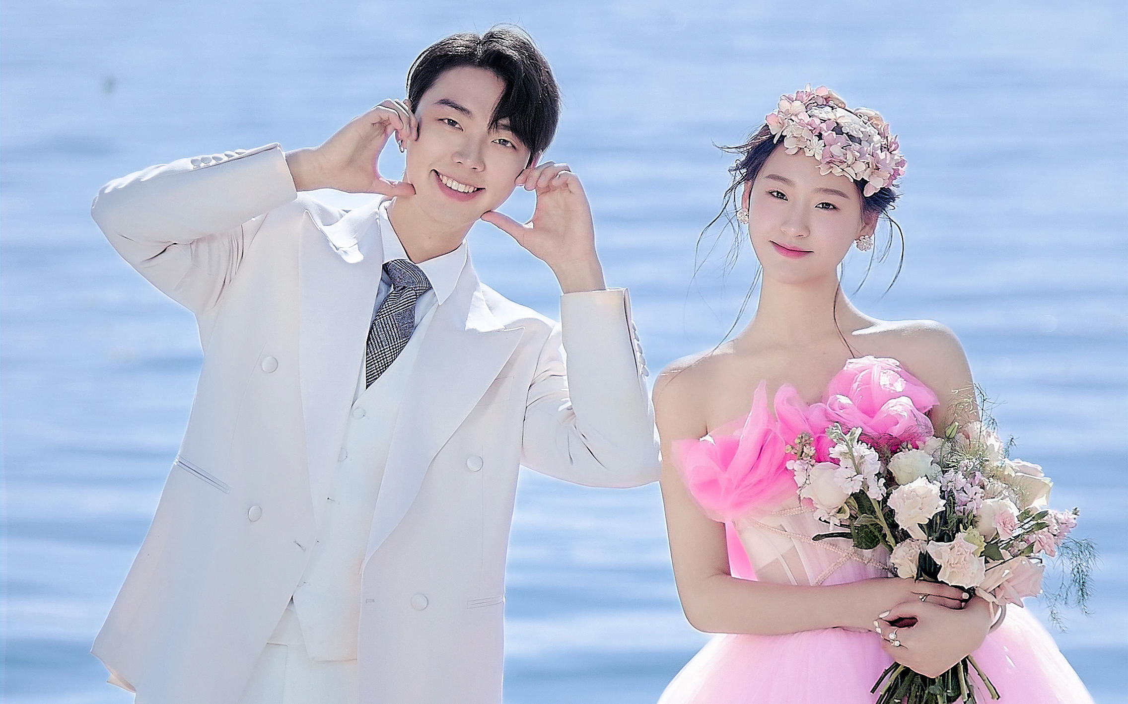 《海邊星光 | 粉色少女心婚紗照》