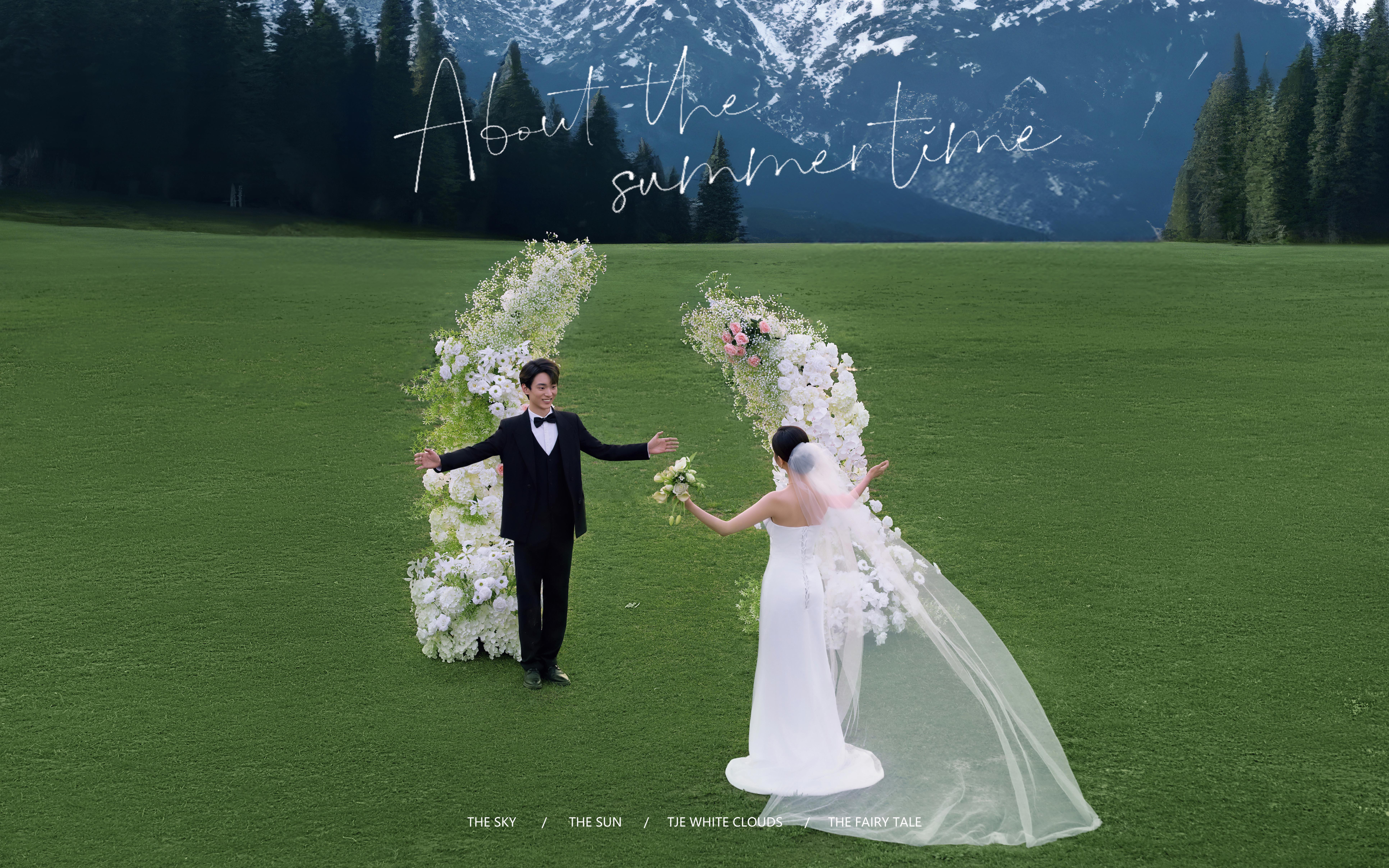 风起传情/奔赴山海与爱的电影感森系婚纱照