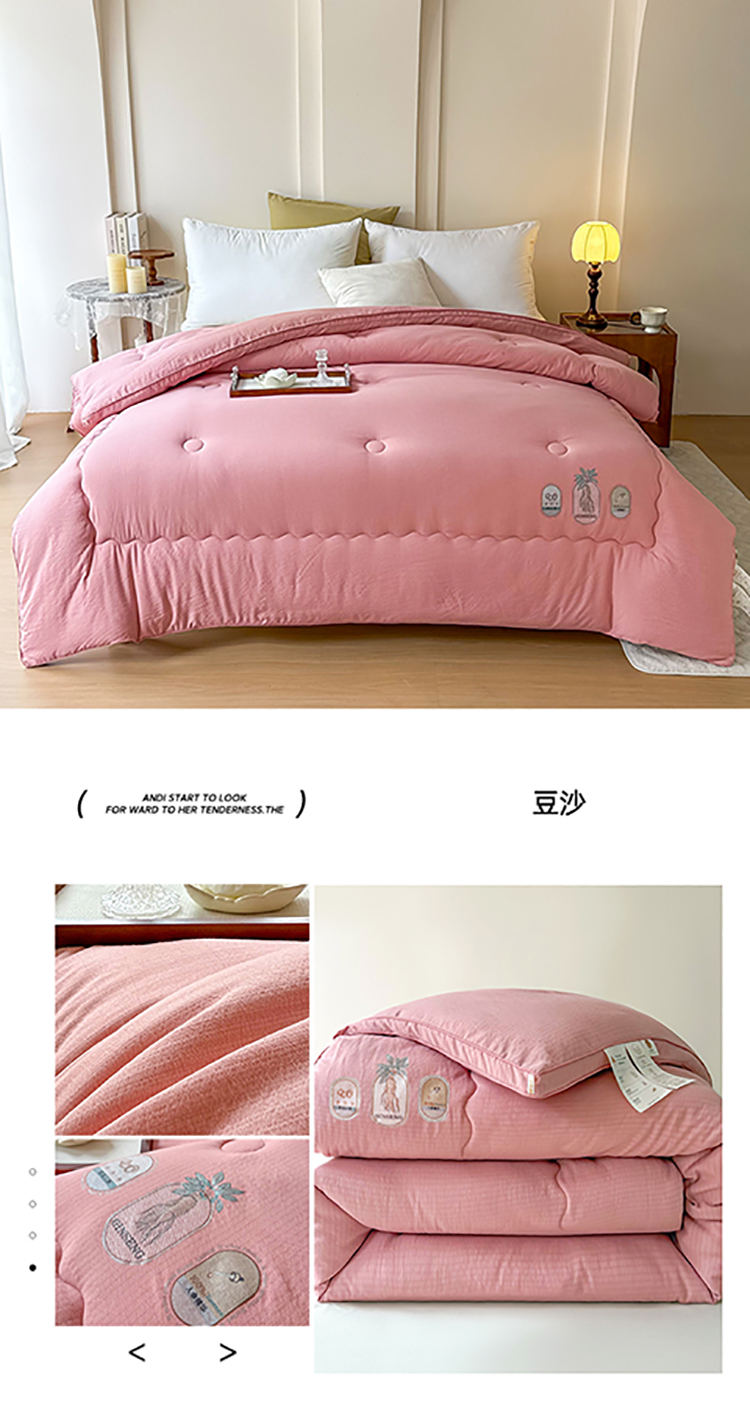 2025新款提花立體大豆纖維冬被棉被芯