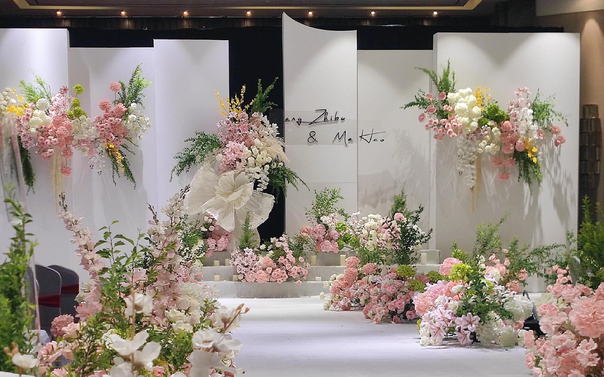 白色花藝婚禮