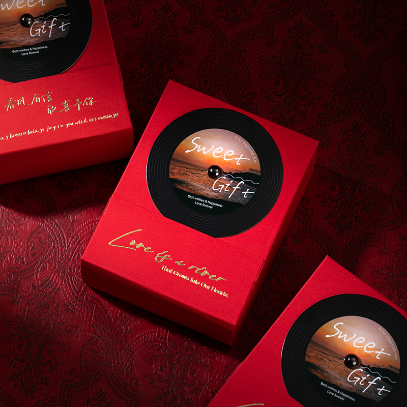 包好發(fā)貨 成品喜糖套餐唱片糖盒 喜糖+喜糖盒【成品喜糖不支持退換】