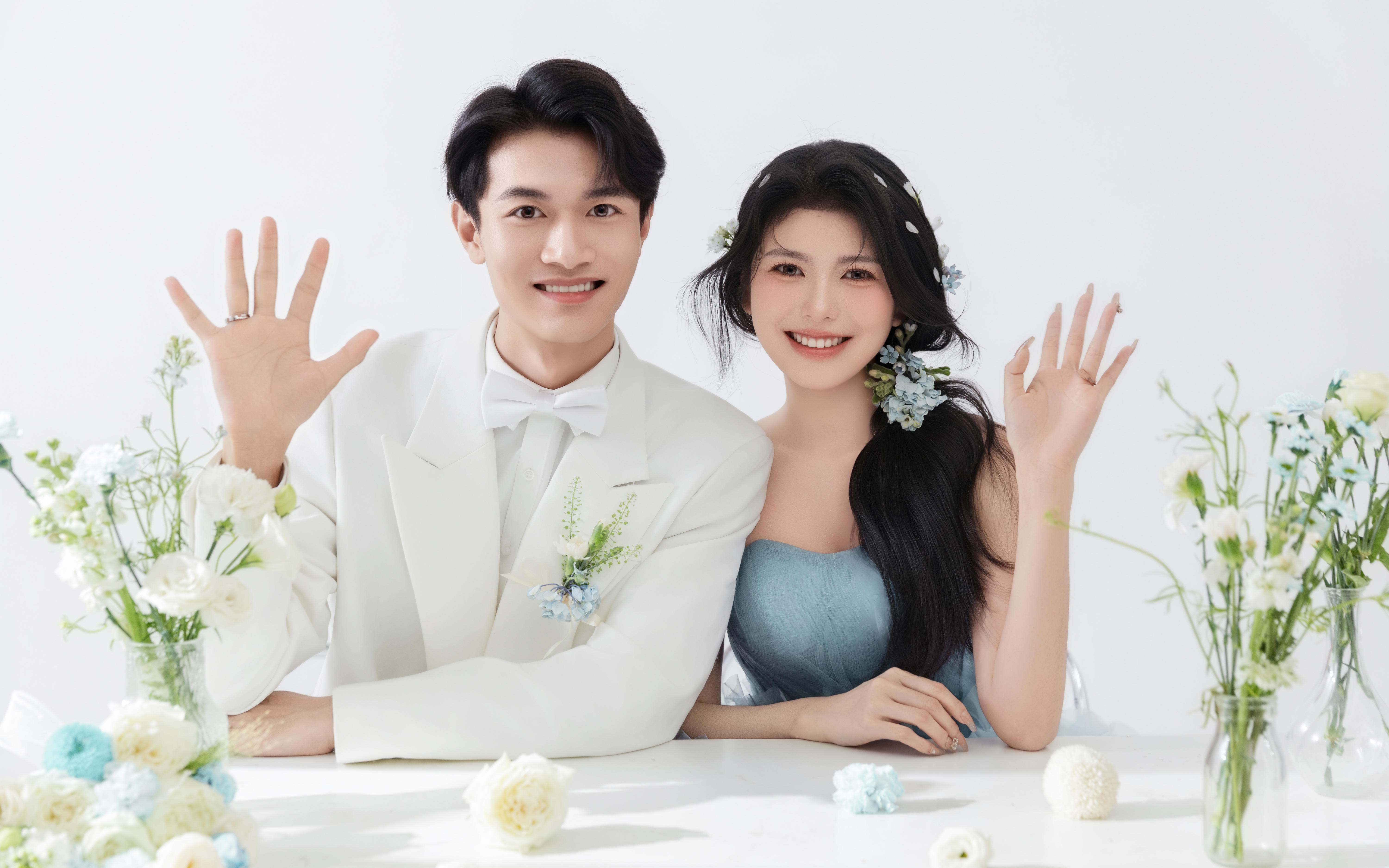 会反复爱上的韩式小清新婚纱照