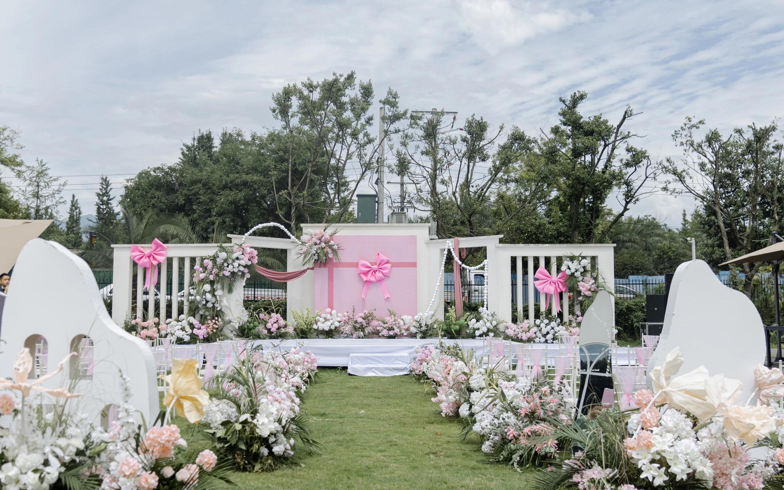 美美婚礼||农村公主风户外庭院婚礼