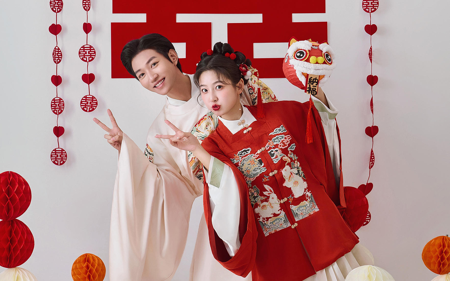 可愛俏皮的馬面裙婚紗照?簡直甜掉牙啦