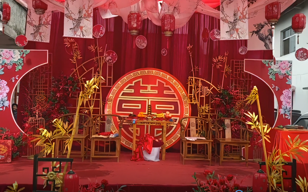 大气中式带顶喜庆热闹新中式婚礼