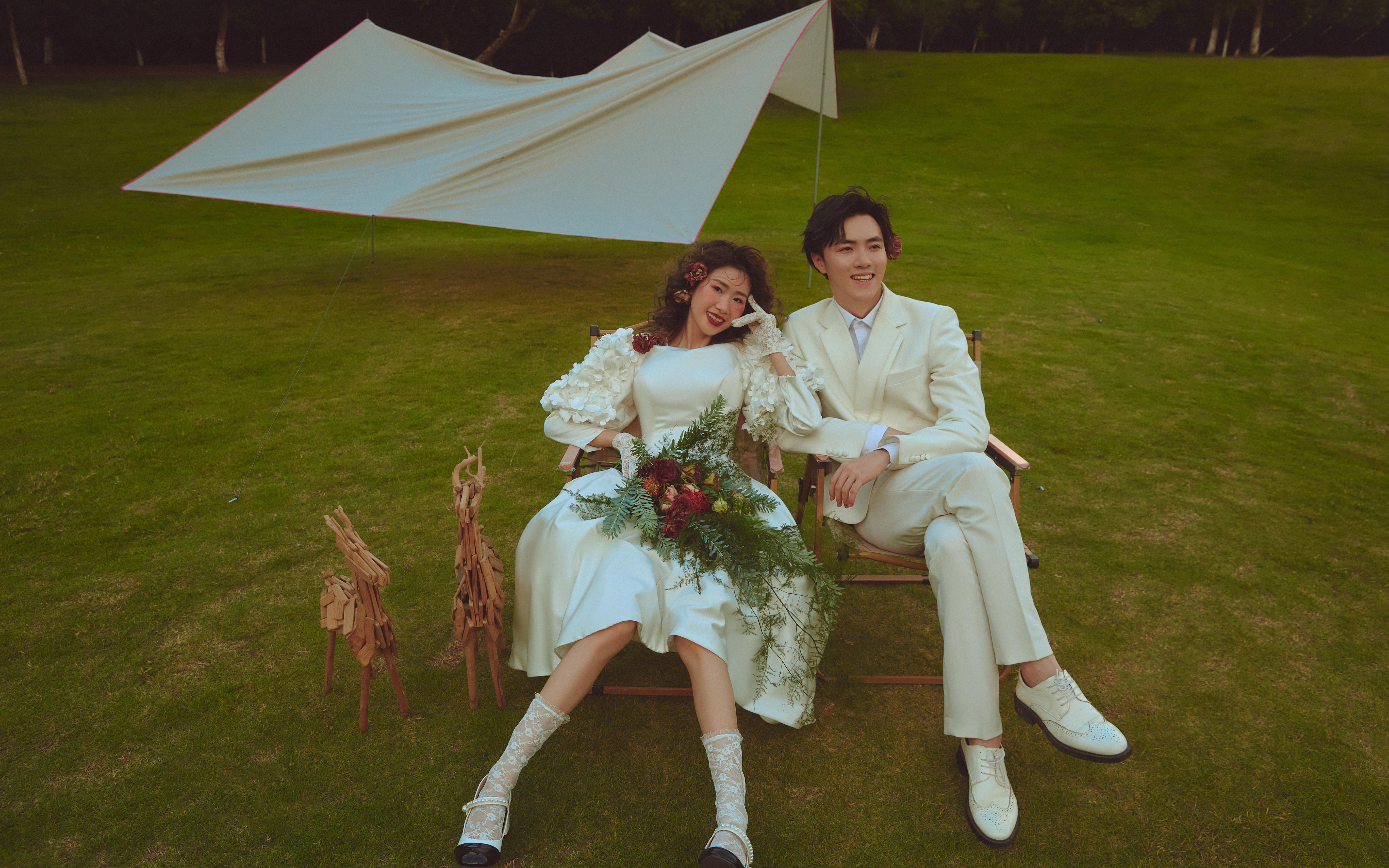 重慶也能拍的落日超美外景ins風(fēng)婚紗照真的絕～