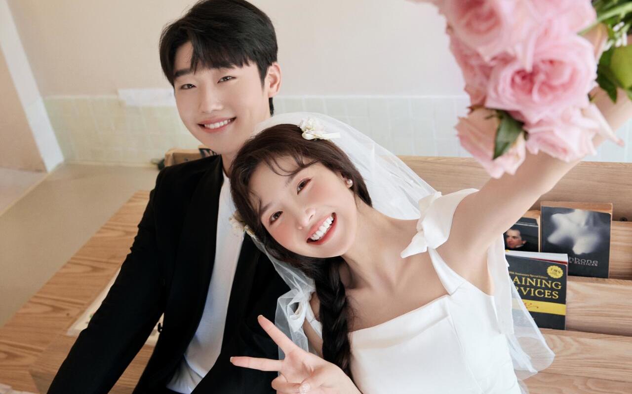 有點(diǎn)甜又有點(diǎn)韓的街拍婚紗照 好心動(dòng)