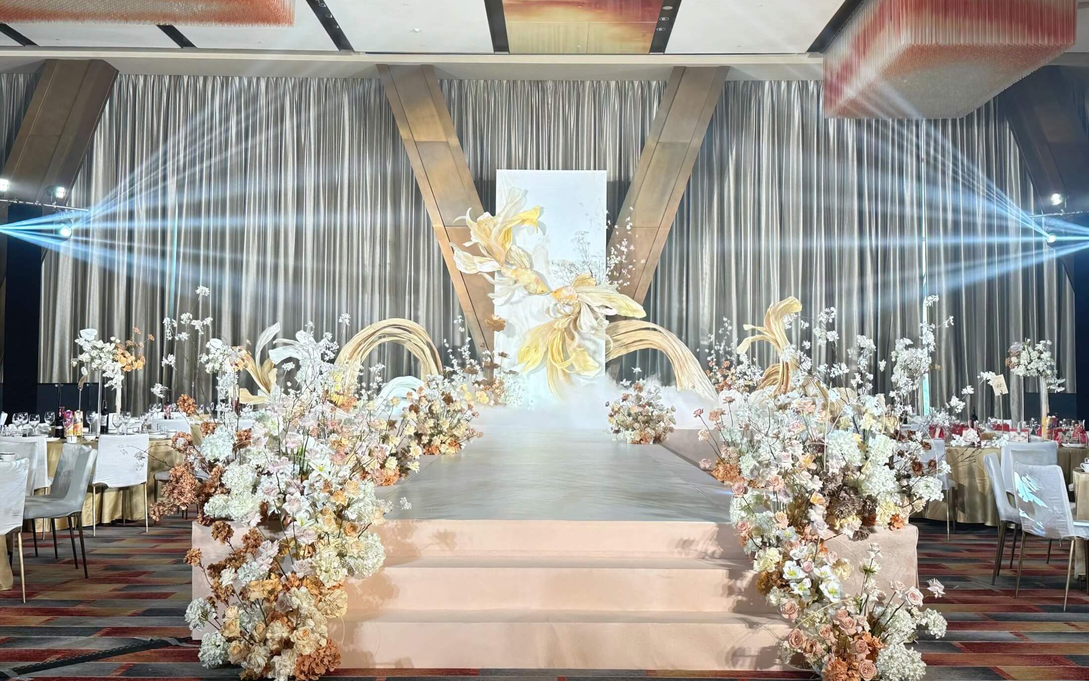 8K+香槟色新中式锦鲤婚礼|国风韵味yyds