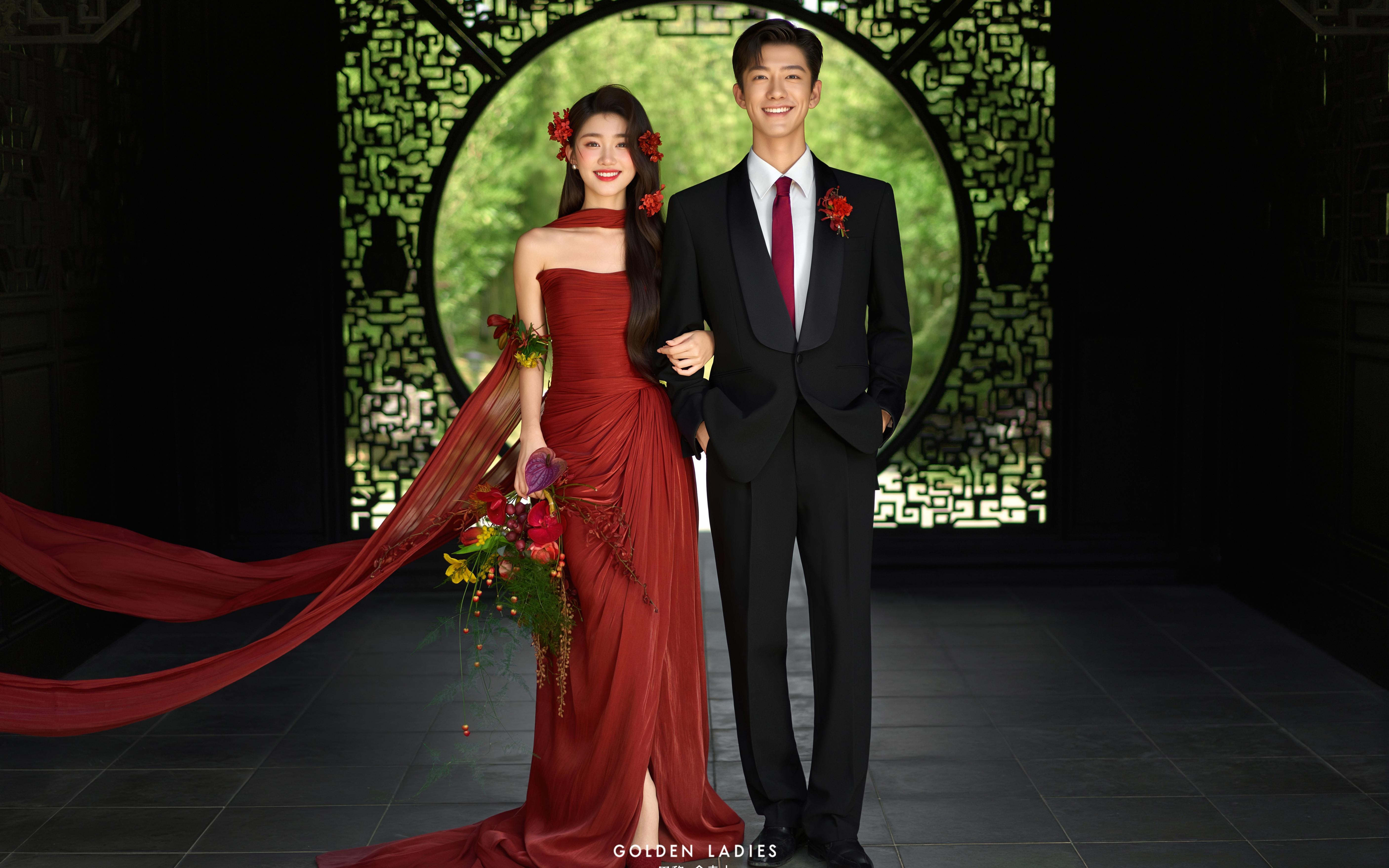 新中式太撩人了??園林婚紗照拍出東方美學(xué)