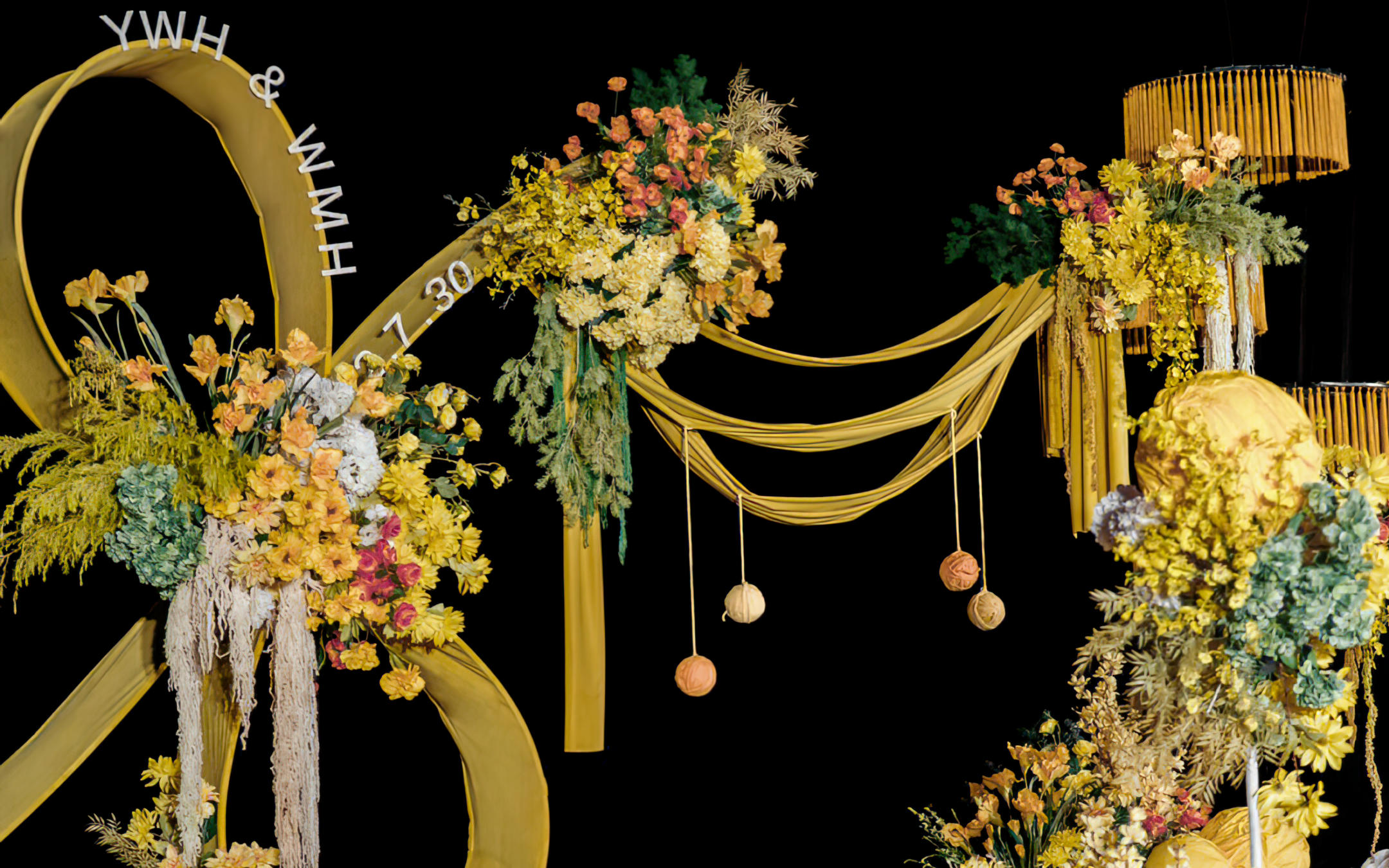 【海派婚礼】黄色小众毛线球婚礼