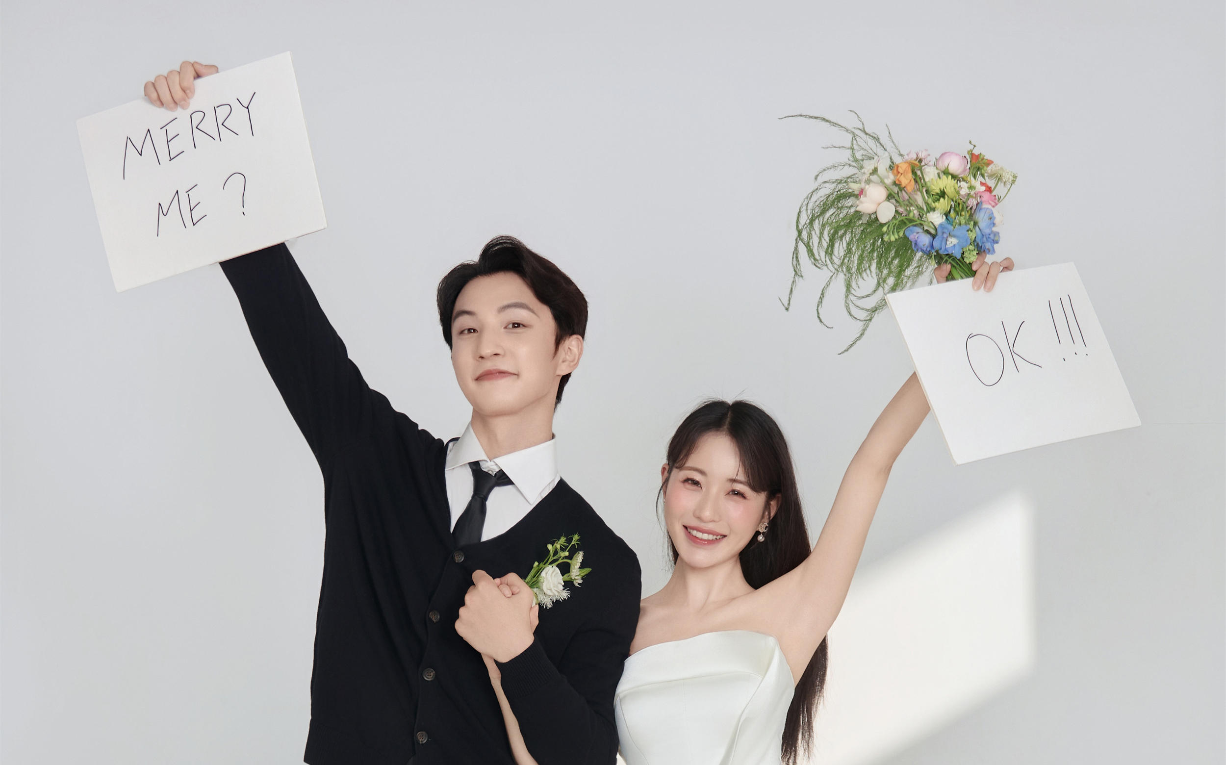 审美在线！拍了套超甜的韩式光影婚纱照🥰