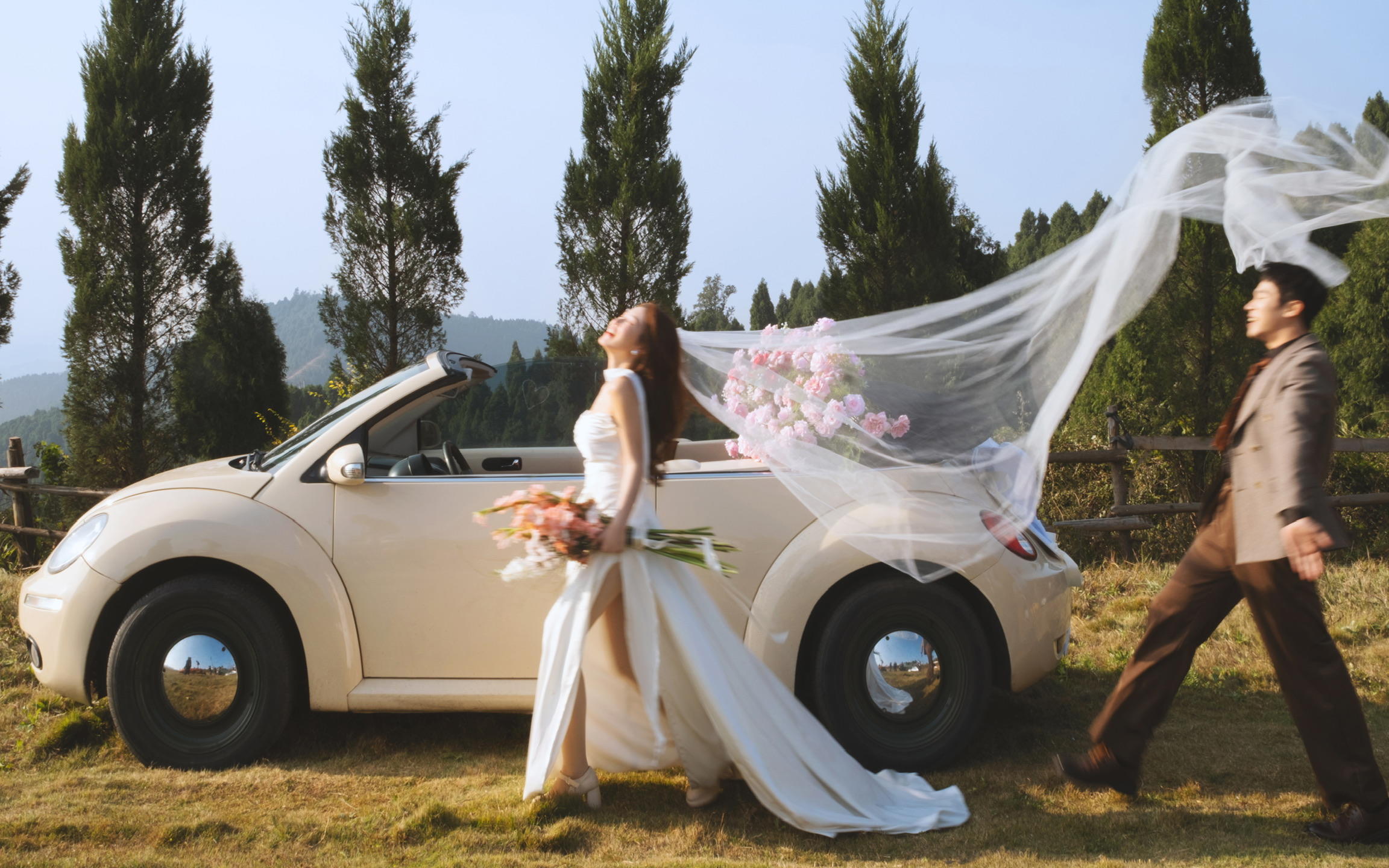 【浪漫出逃】专属成都的落日花车~