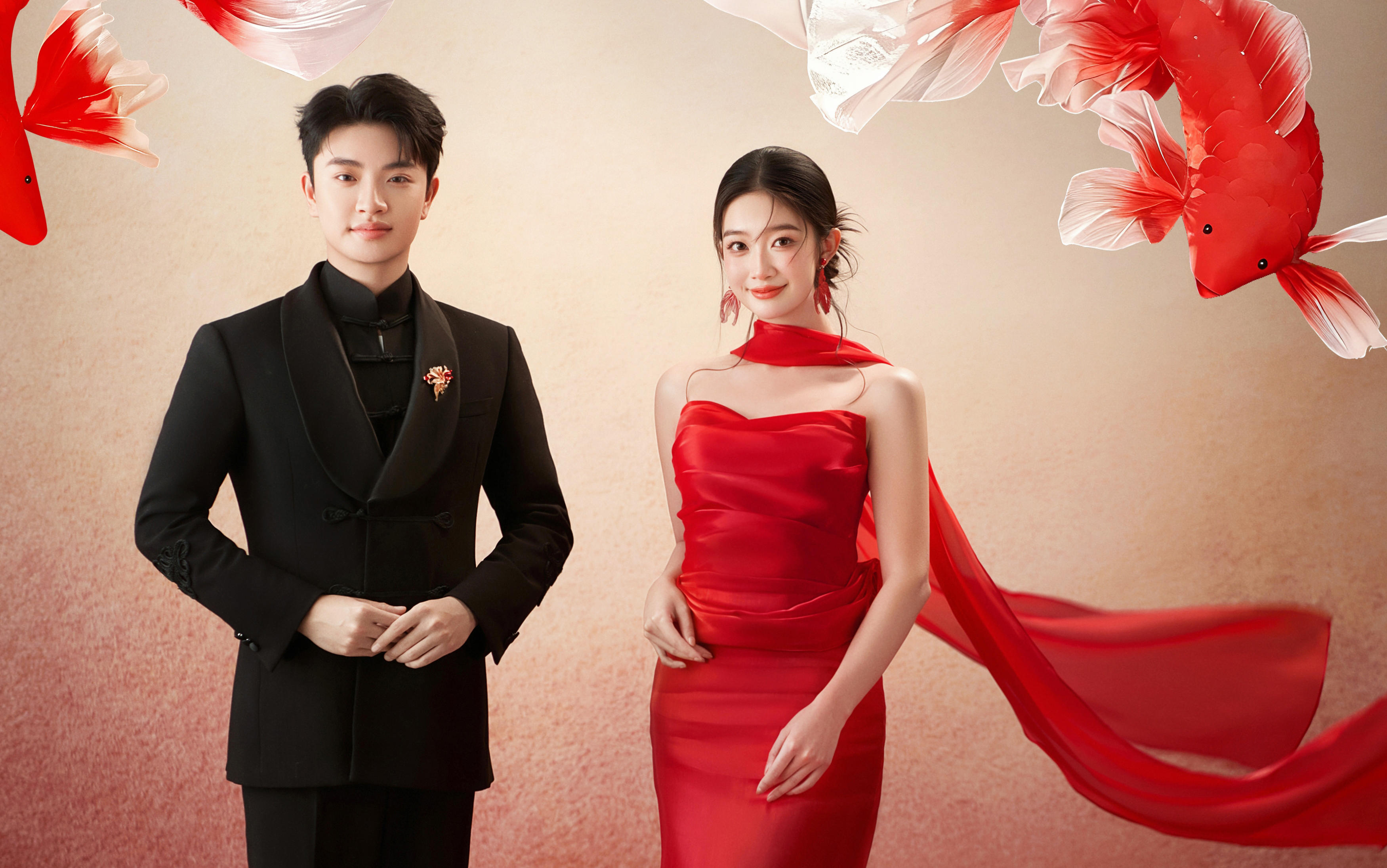 一眼沦陷的新中式锦鲤🏮婚纱照/中式浪漫