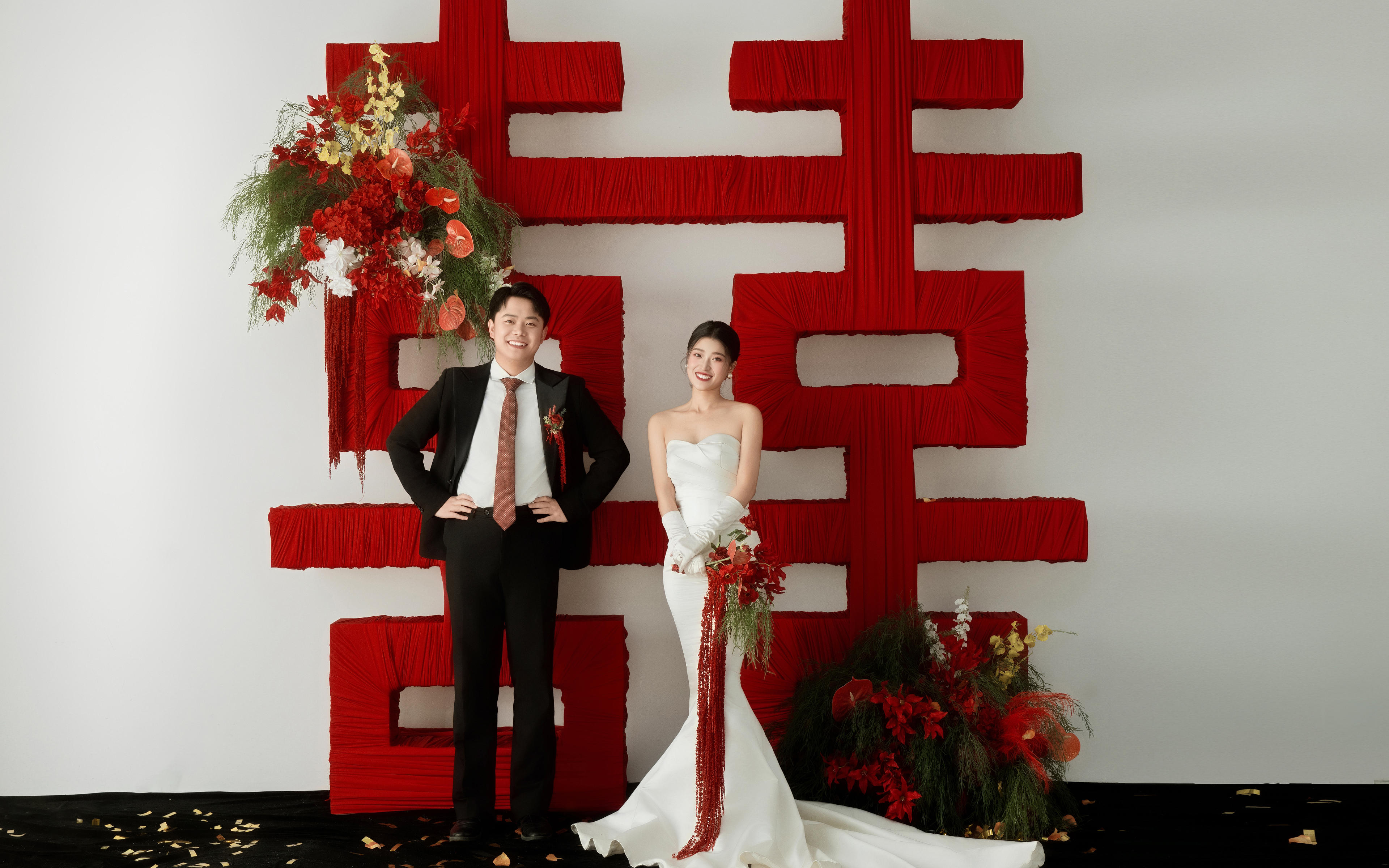 被夸爆的大喜字喜嫁婚纱照直接封神‼️