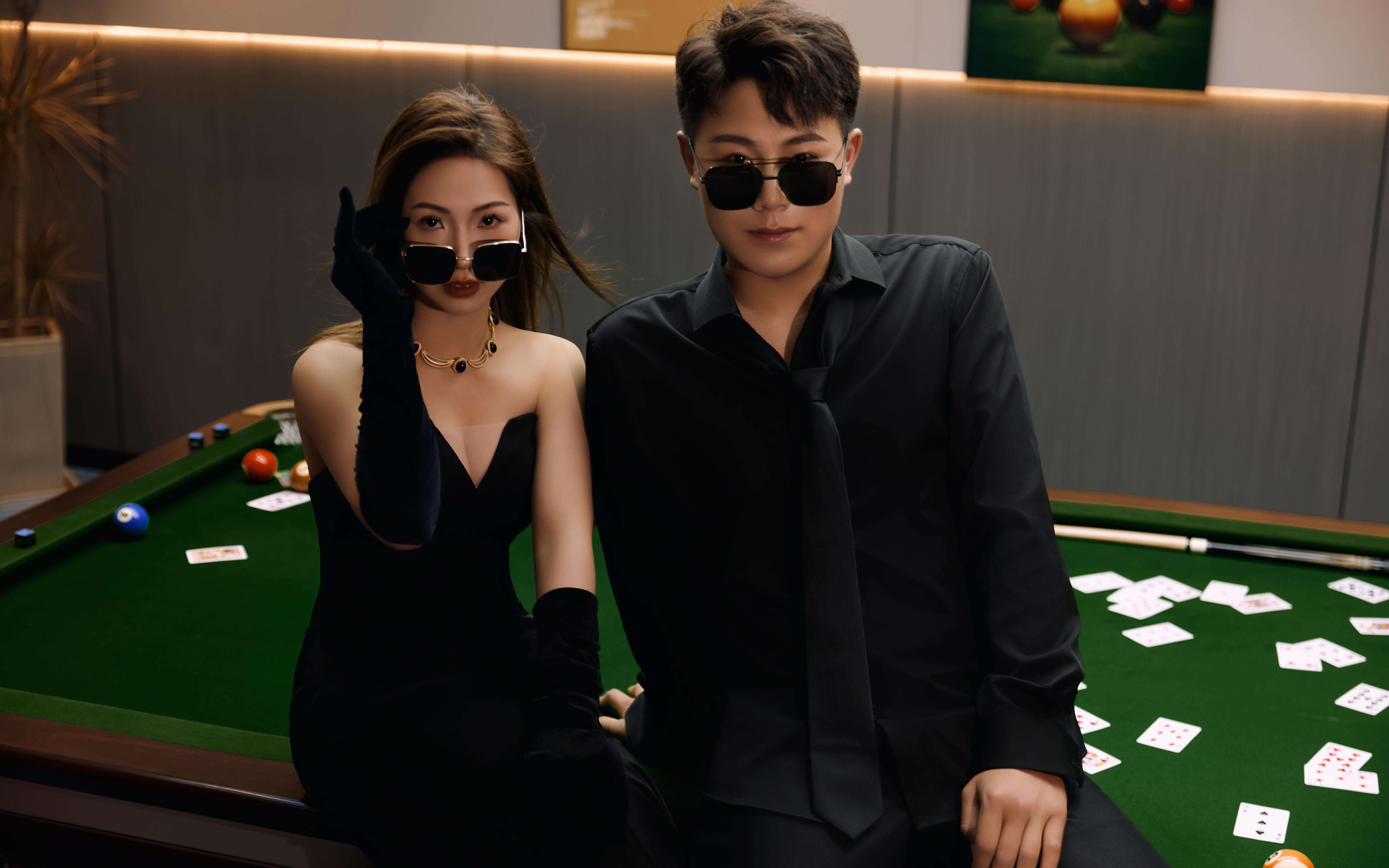 年轻人最喜欢的小众台球婚纱照