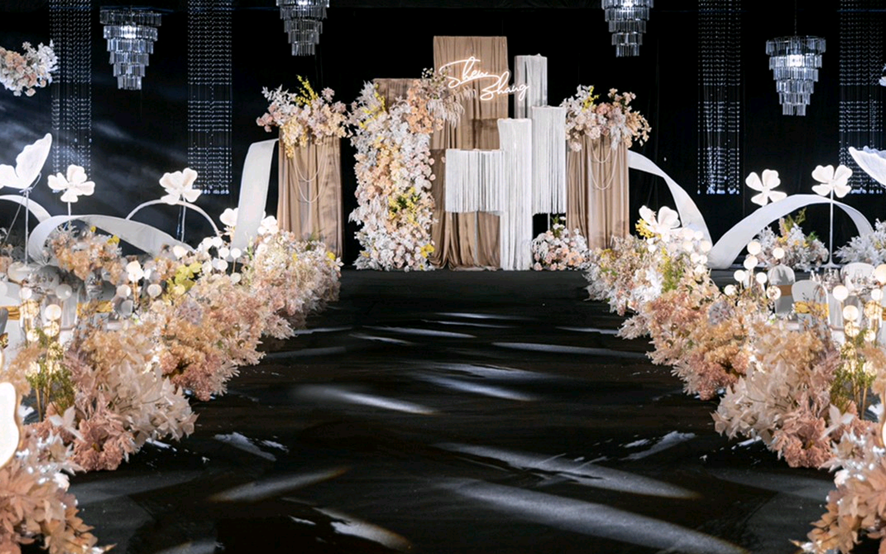 香檳色韓式婚禮，簡約而不失格調(diào)