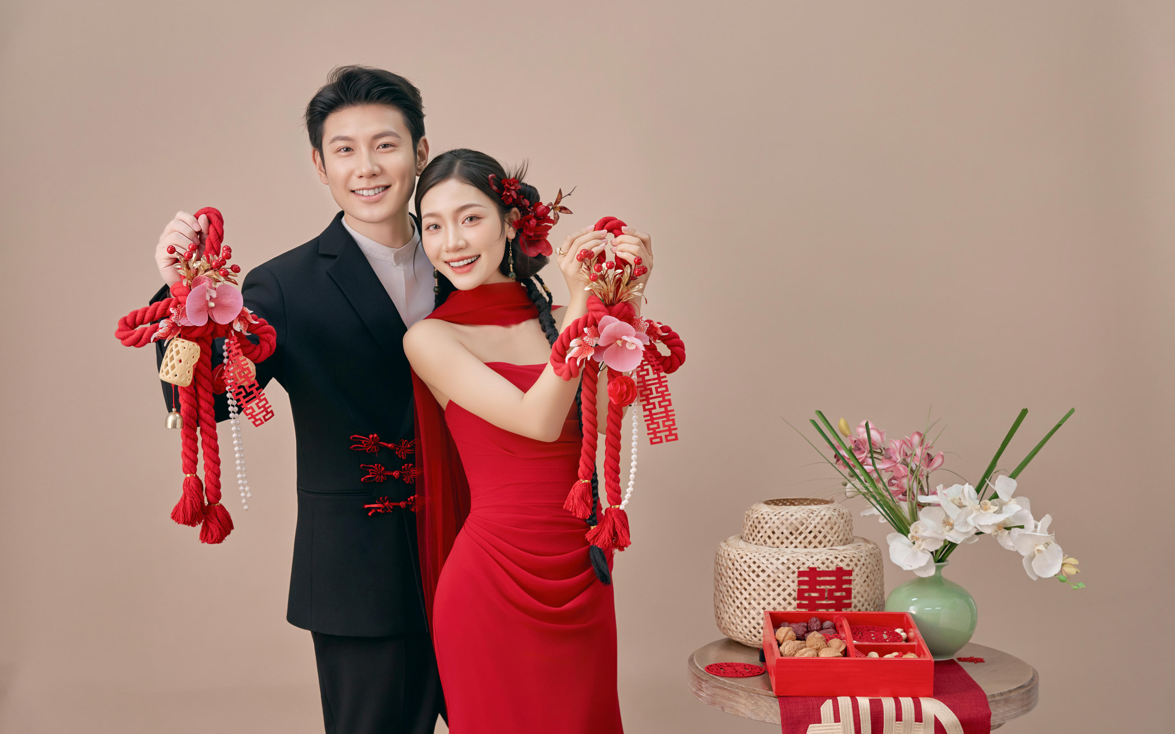 全家都在磕的喜嫁婚纱照🎊真的太甜啦