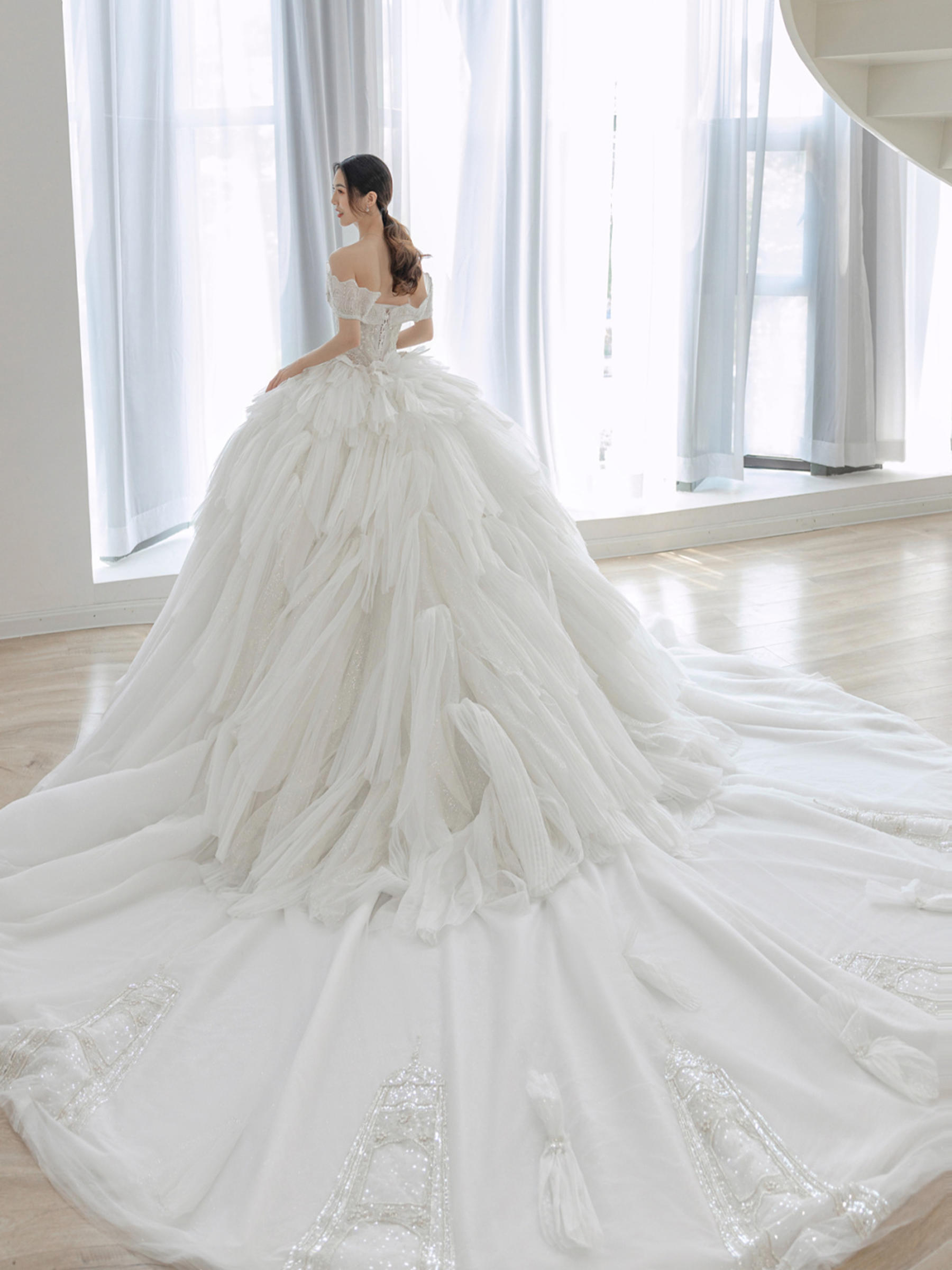 【慕莎礼服定制】城堡包间婚纱