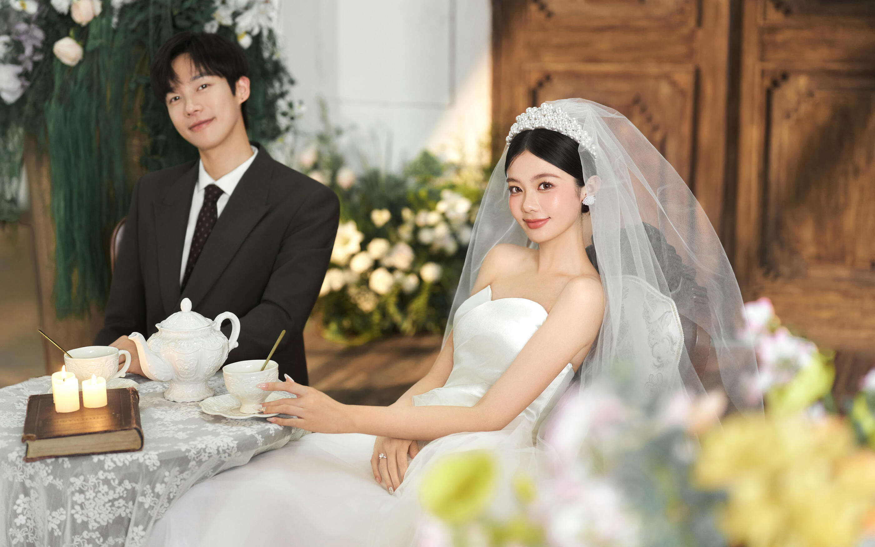 法式草坪婚纱照