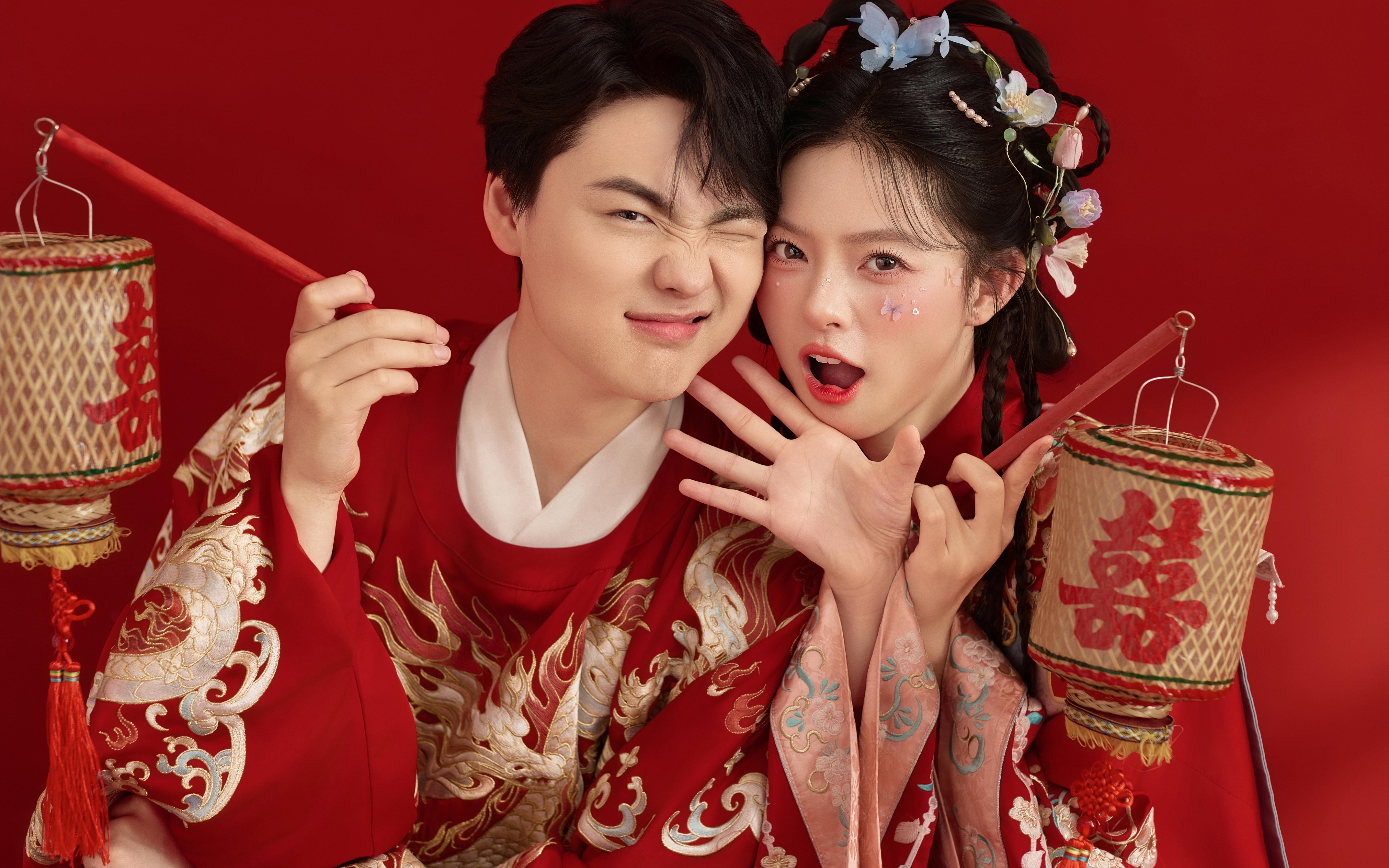 亲朋好友，父母长辈都喜欢的汉服喜嫁风婚纱照