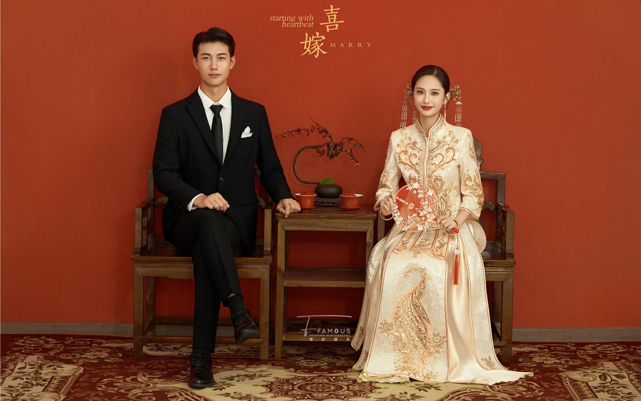 一眼心動(dòng)的儀式感喜嫁新中式婚紗照