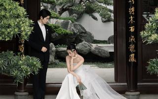 令人惊艳的国风美|温柔婉约的新中式园林婚纱照