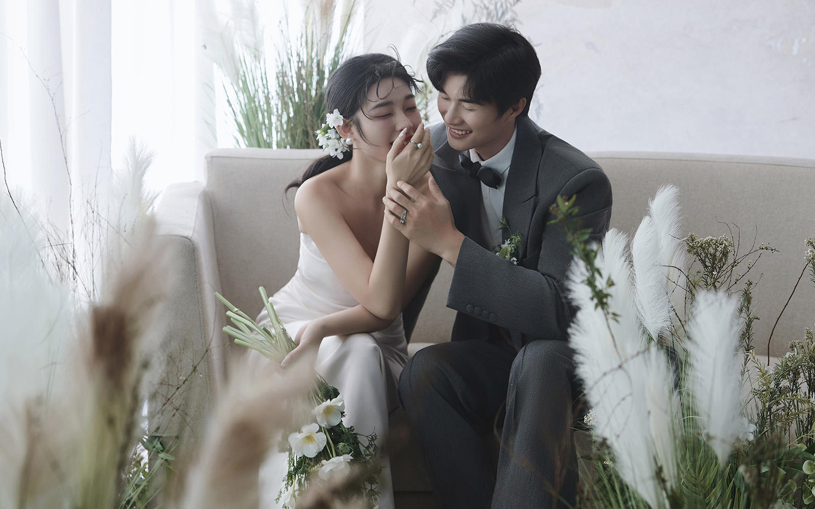 【真实客片】清新韩式婚纱照丨刘海波&董雯婷